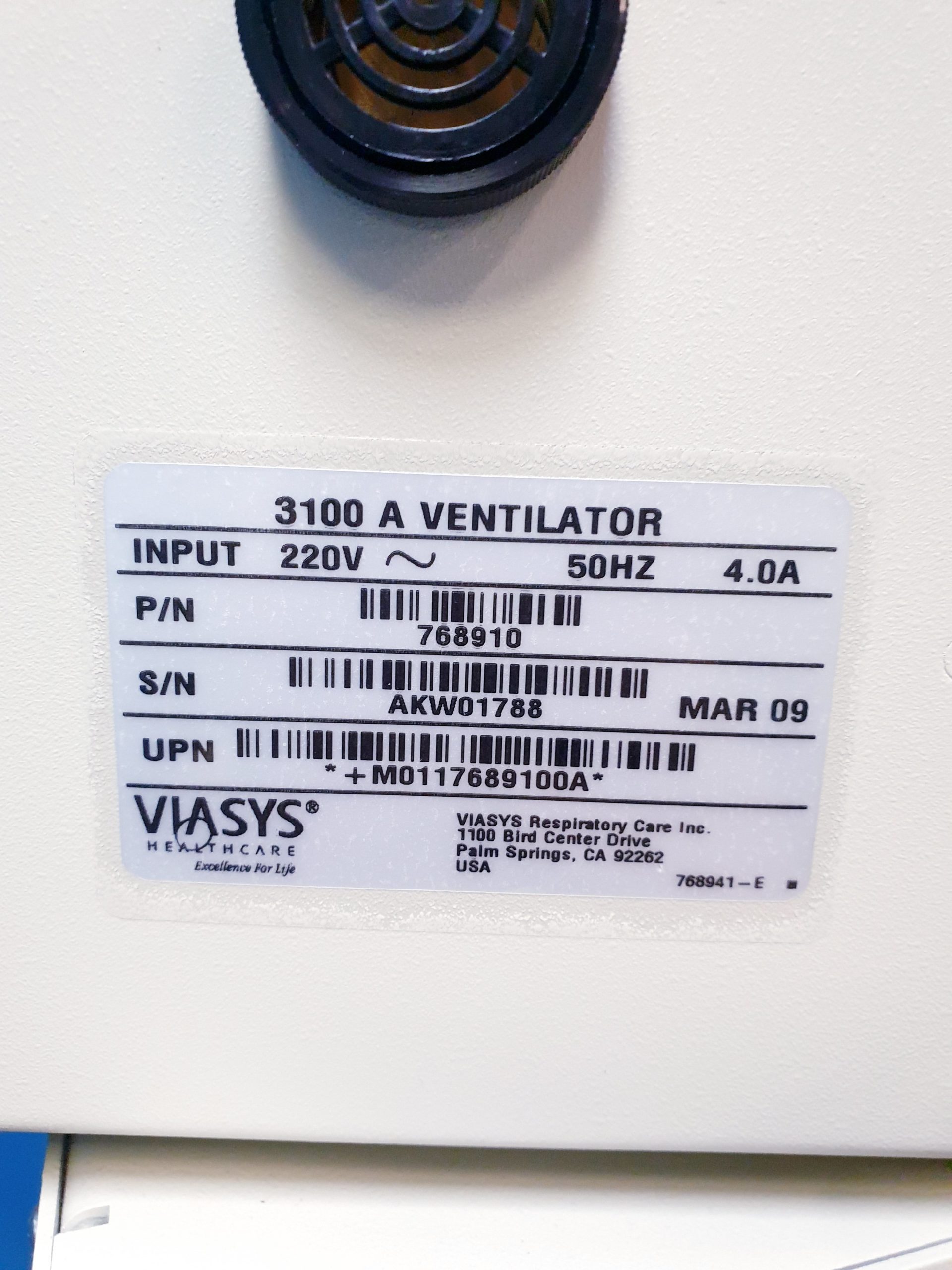 VIASYS Carefusion SensorMedics 3100A 3100 A Ventilator mit Zubehör – Bild 13