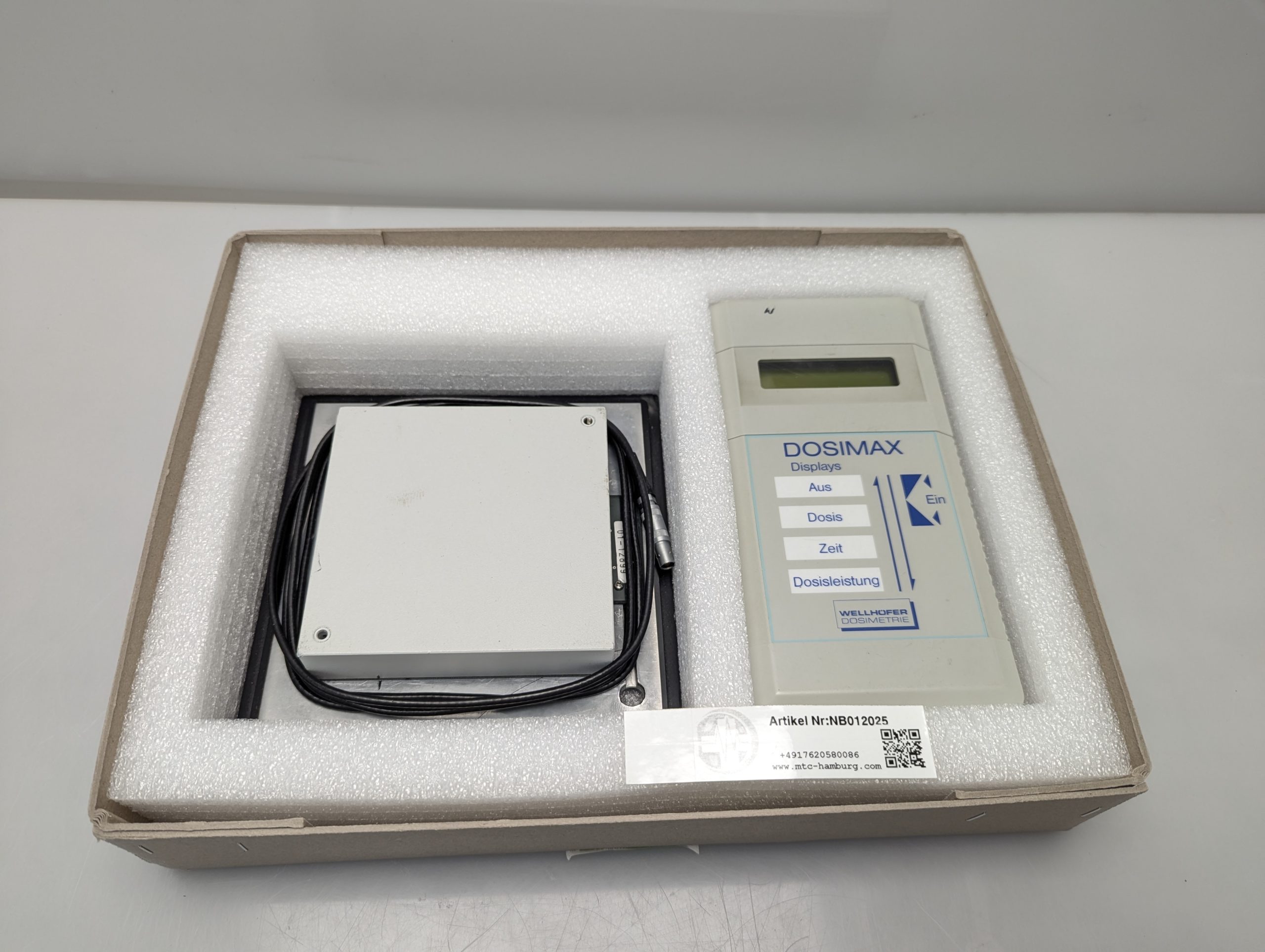 WELLHÖFER Dosimeter WD10 C + Platte Dosimeter Konstanzprüfung – Bild 3