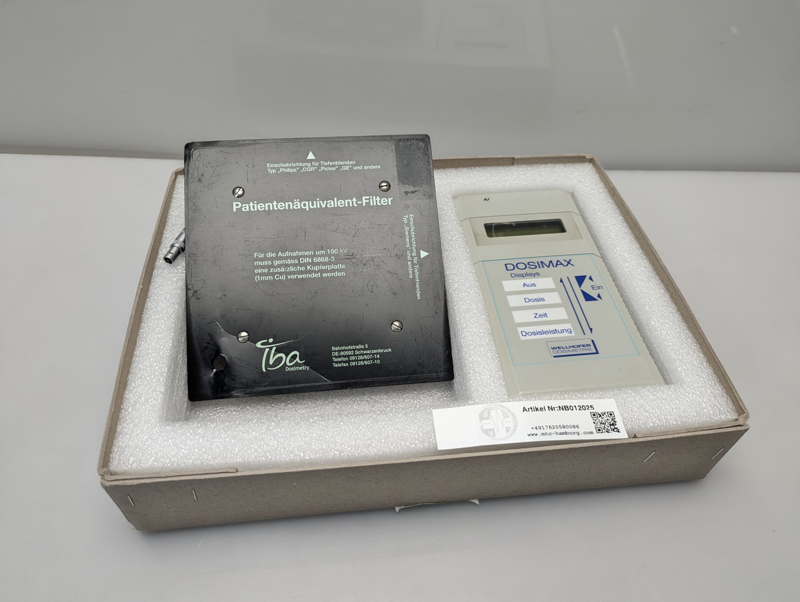 WELLHÖFER Dosimeter WD10 C + Platte Dosimeter Konstanzprüfung – Bild 4