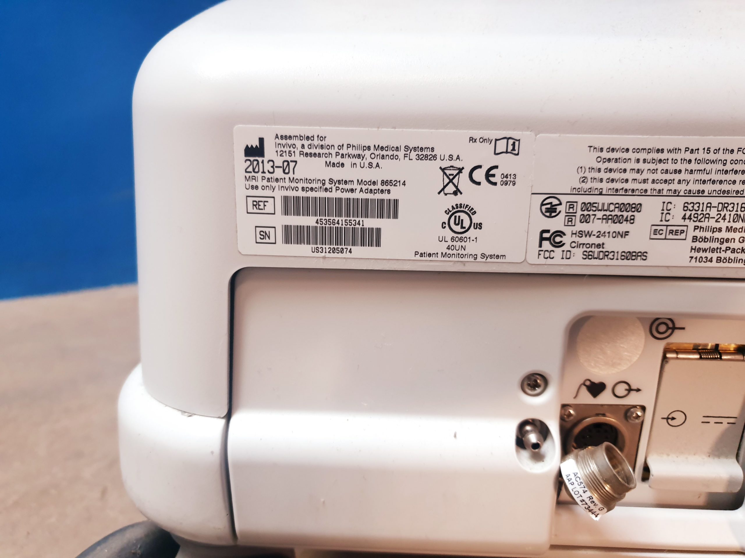 Invivo Expression Überwachungsmonitor - Netzteilfehlt – Bild 10