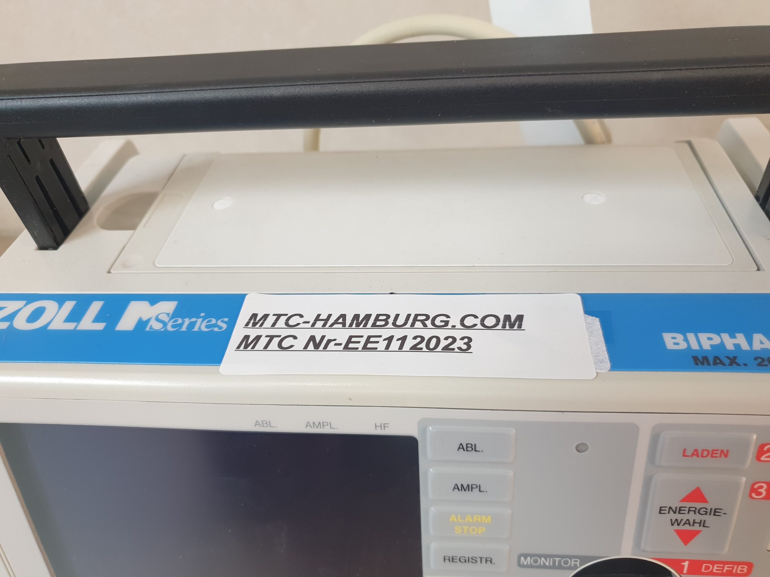 ZOLL M-Series biphasischer Defibrillator, inkl. Pacemaker, EKG, Drucker, Analyse, Akku – Bild 2