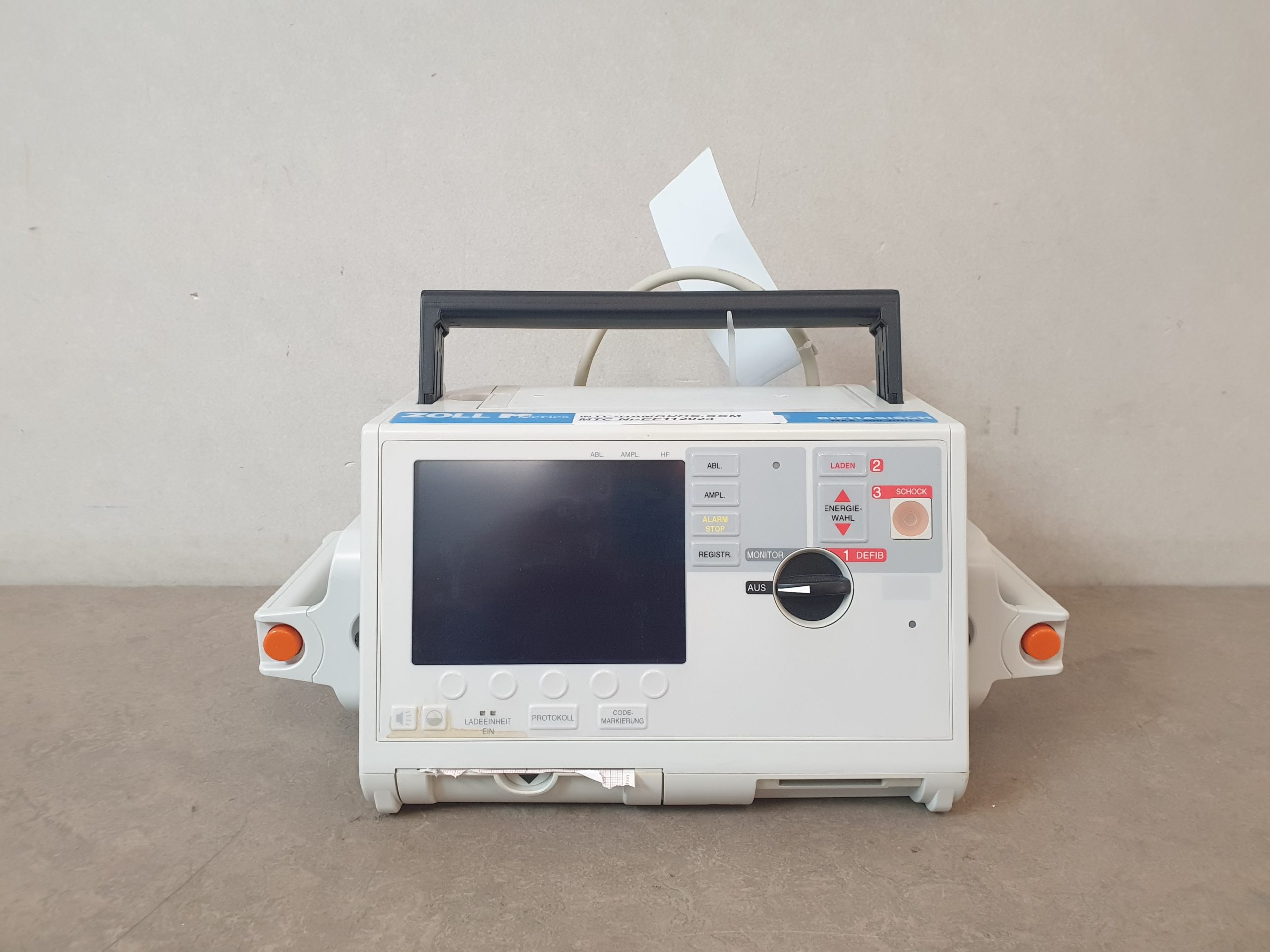 ZOLL M-Series biphasischer Defibrillator, inkl. Pacemaker, EKG, Drucker, Analyse, Akku – Bild 3