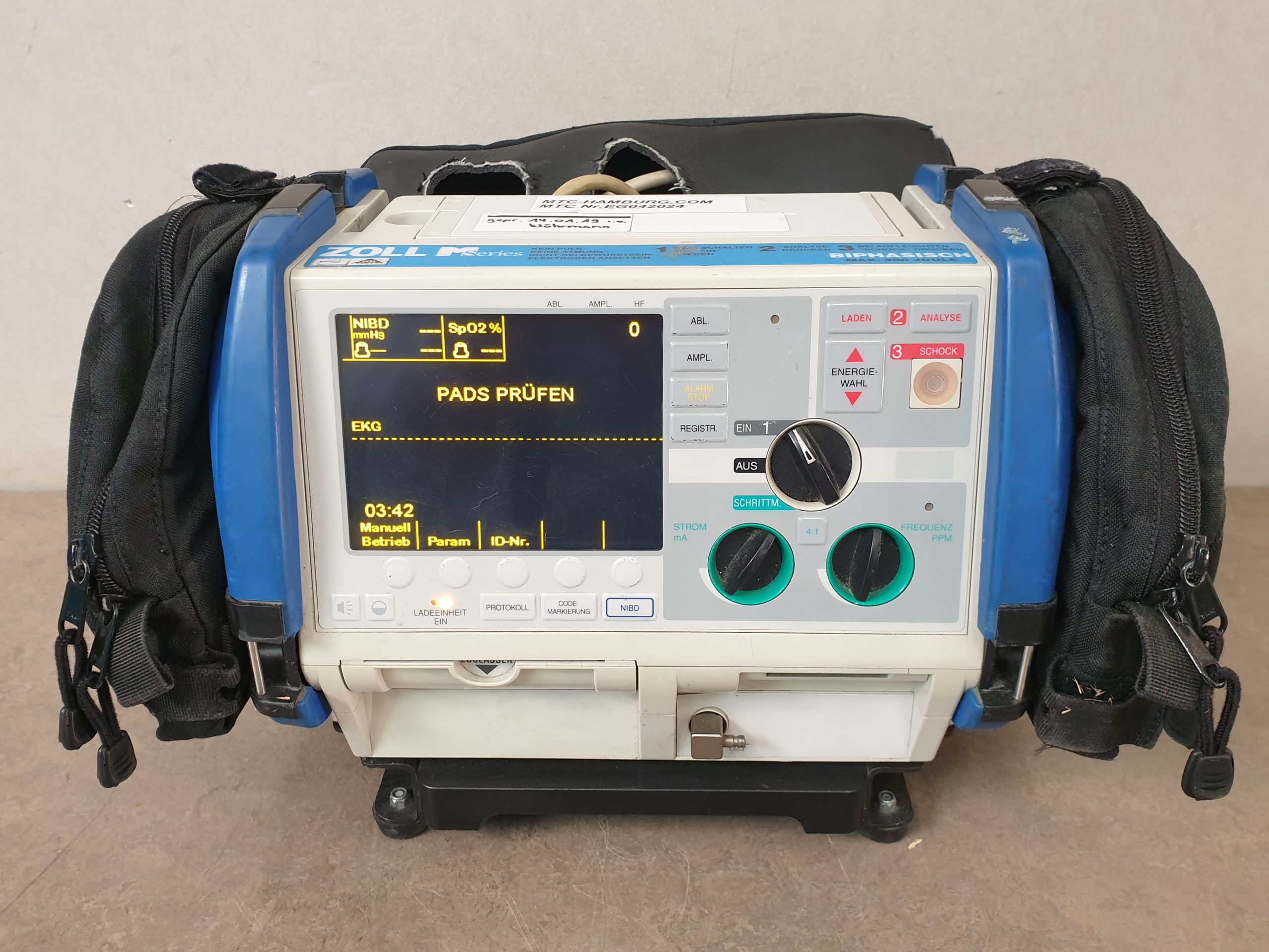 Zoll M Series BIPHASIC 200 Mit 2 Taschen - Defibrillator – Bild 5