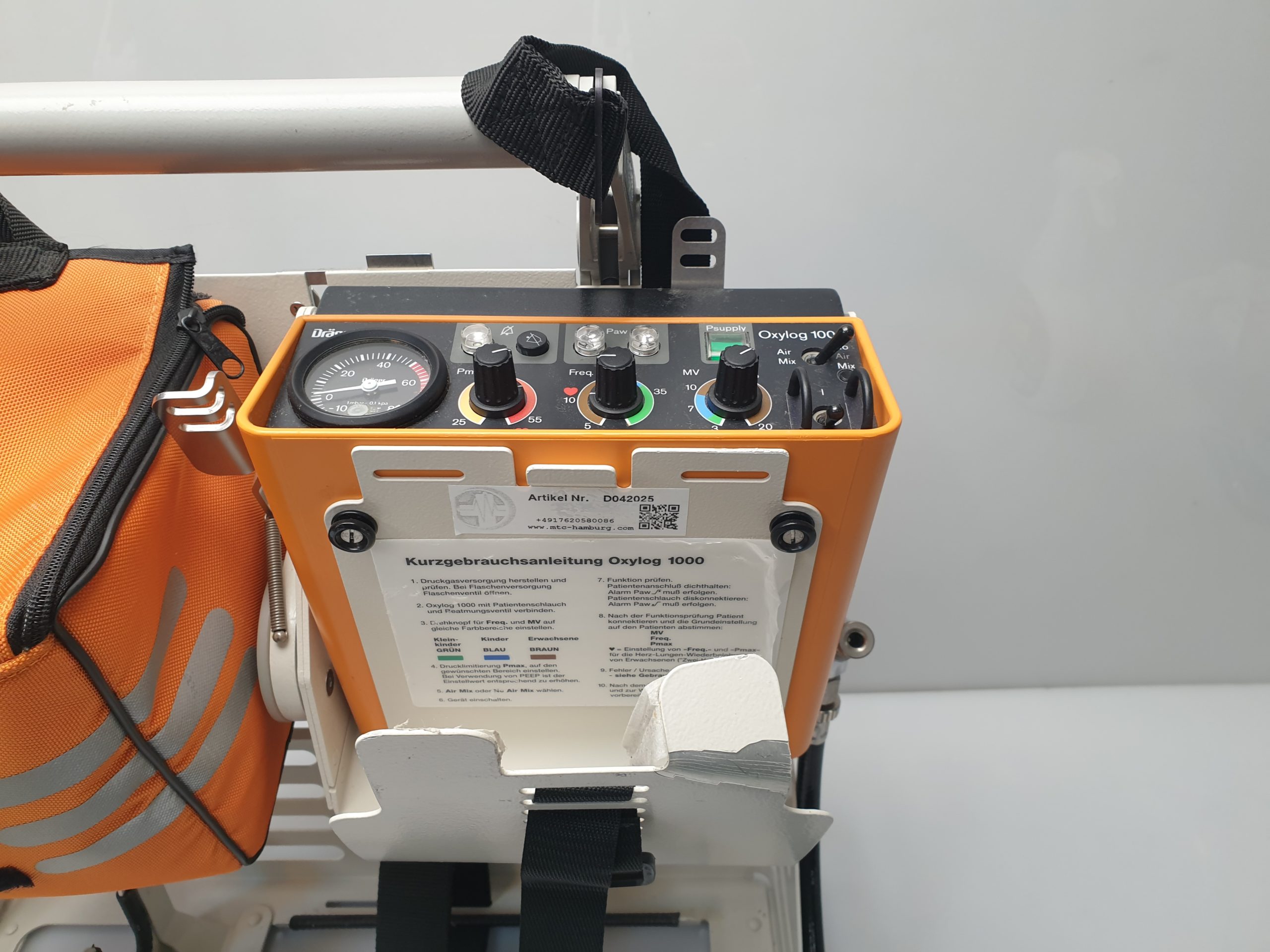 Dräger – Draeger Oxylog 1000 Beatmungsgerät – Notfallbeatmungsgerät – Bild 4