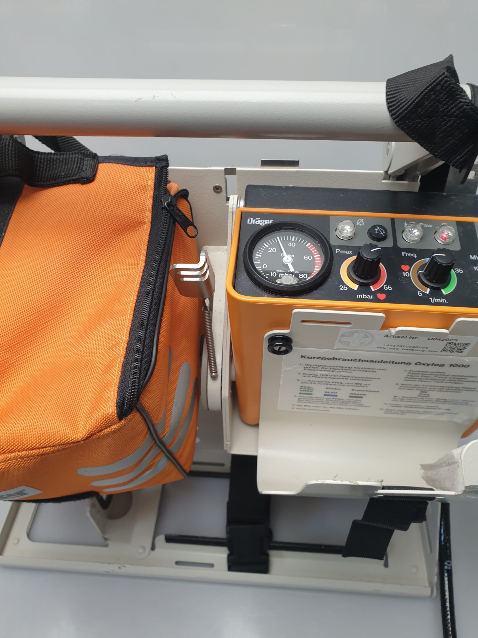 Dräger – Draeger Oxylog 1000 Beatmungsgerät – Notfallbeatmungsgerät – Bild 5