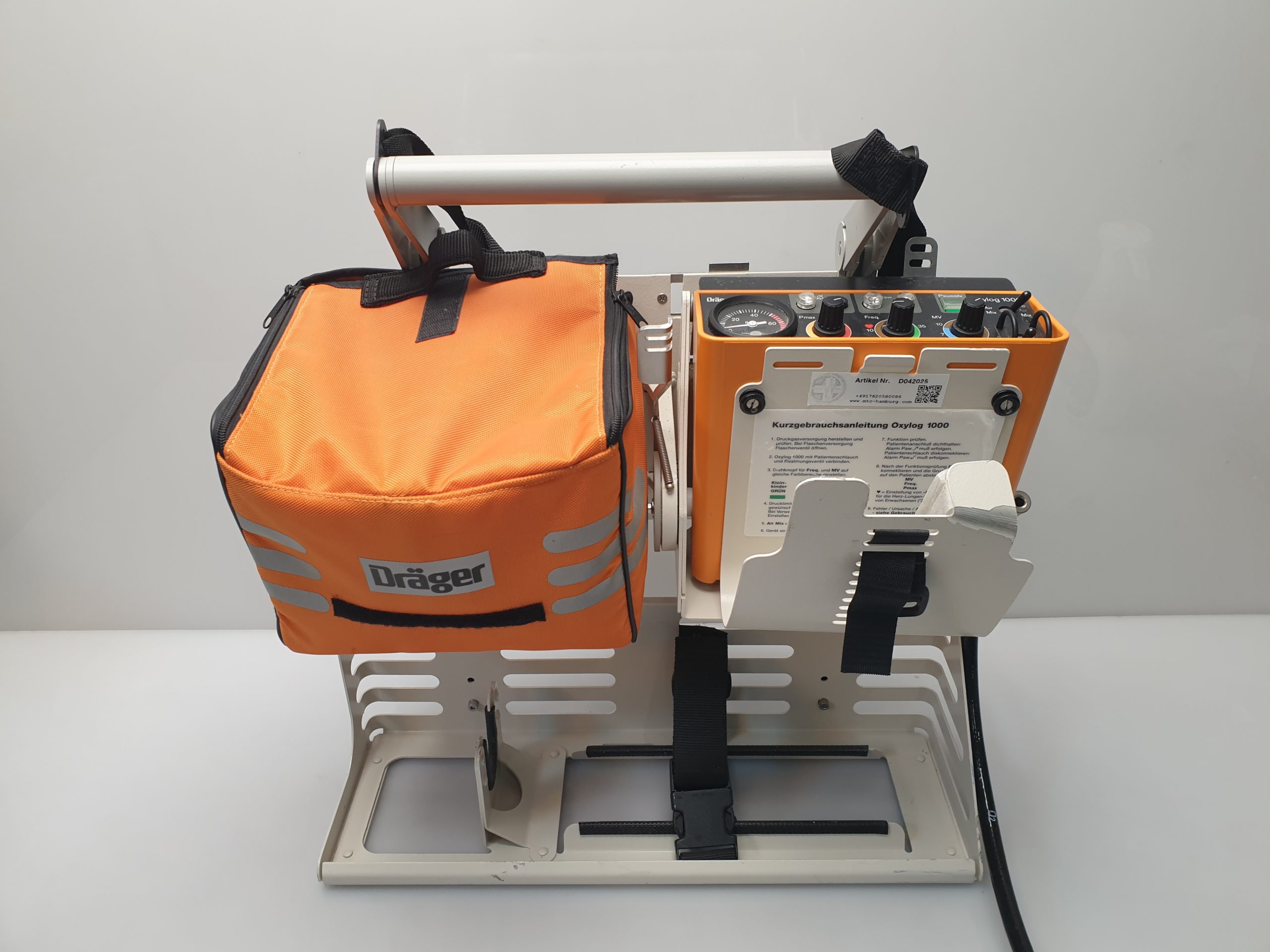 Dräger – Draeger Oxylog 1000 Beatmungsgerät – Notfallbeatmungsgerät – Bild 7