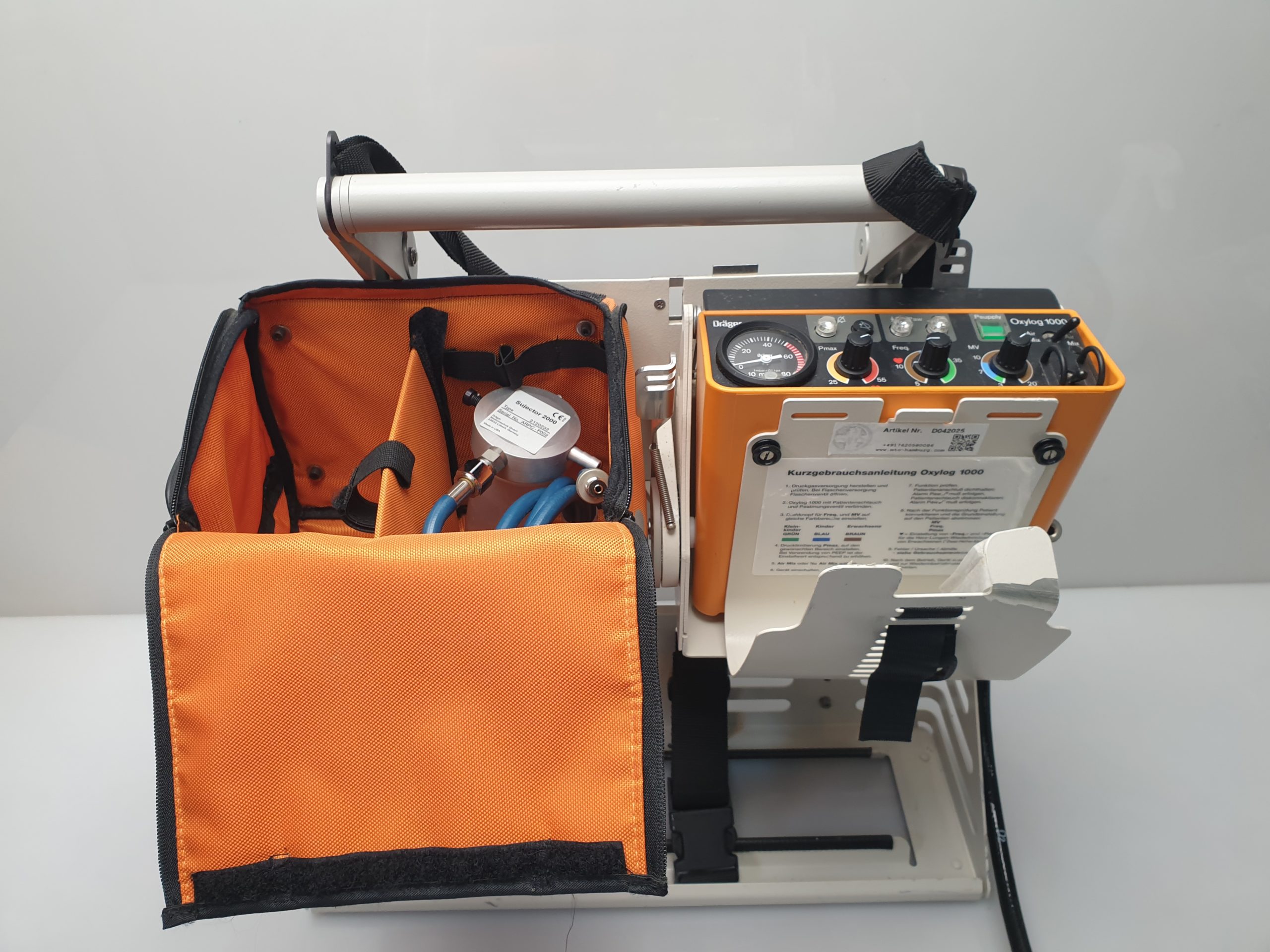 Dräger – Draeger Oxylog 1000 Beatmungsgerät – Notfallbeatmungsgerät – Bild 8