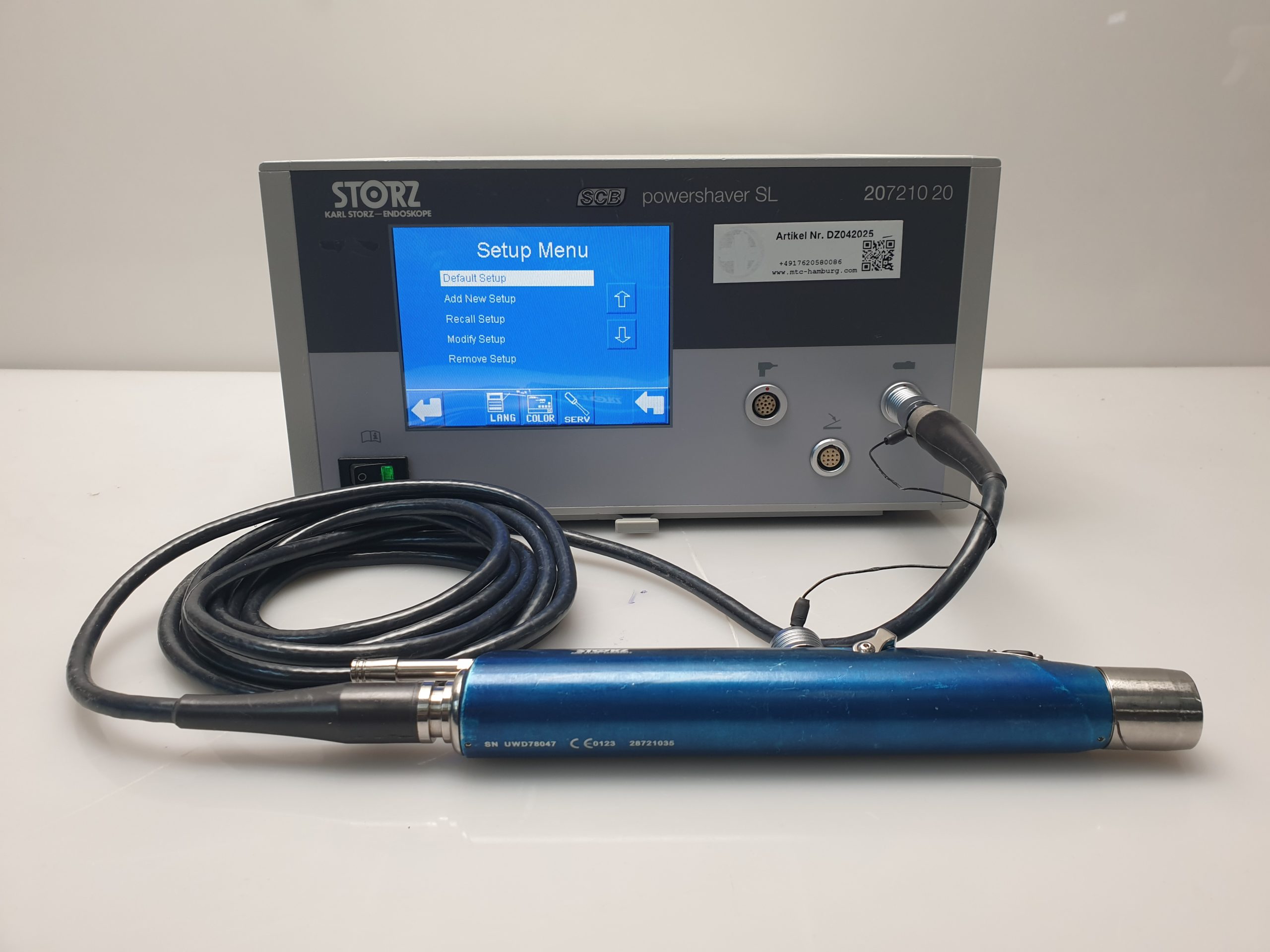 Karl Storz STORZ 20721020 207210 20 Powershaver SL Shaver System + 28721035 Shaver