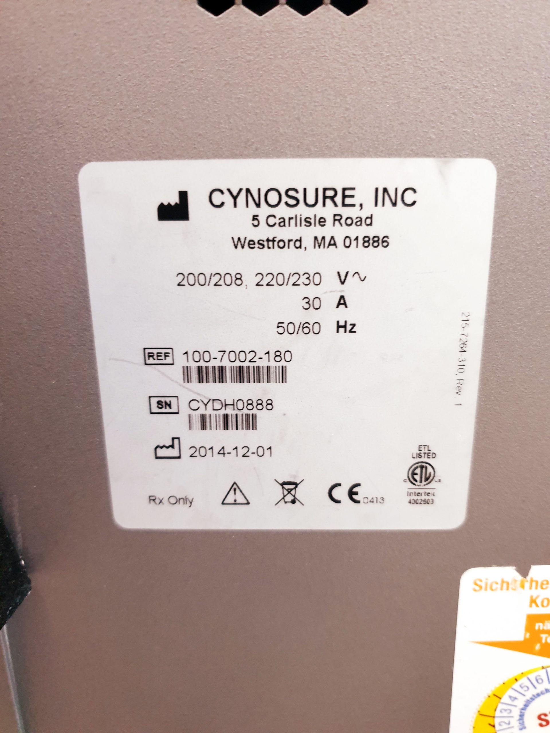 Cynosure Cynergy Laser System mit Zubehör – Bild 13