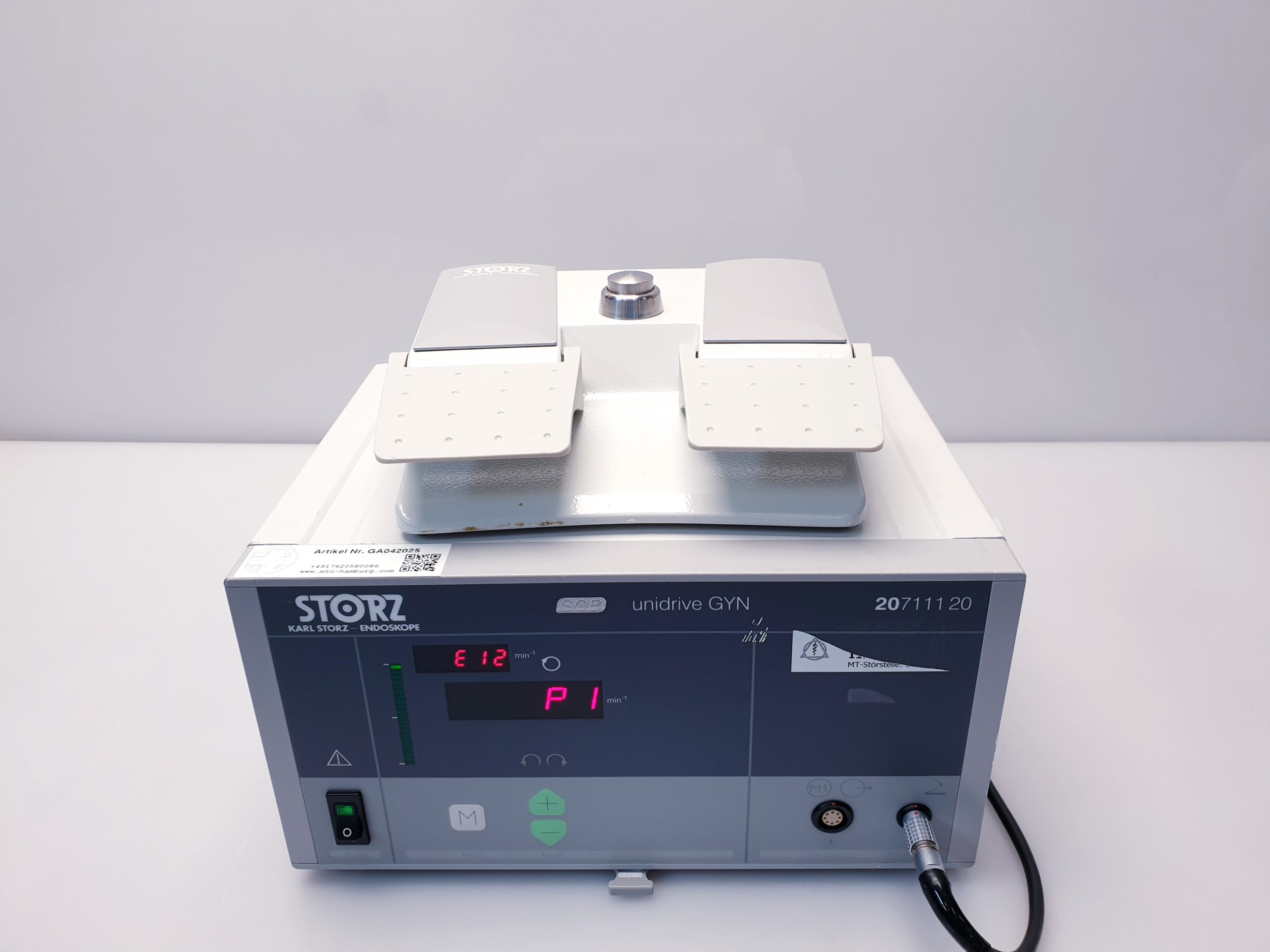 Karl Storz Unidrive GYN 207111 20 - 20711120 Konsole + 20016630 Fussspedal – Bild 3