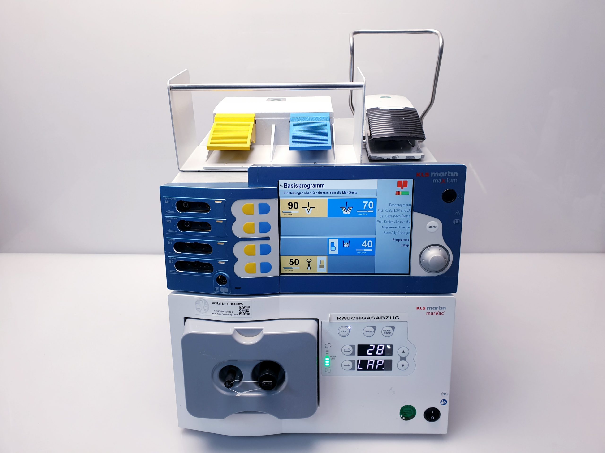 KLS Martin Maxium 402 HF Gerät + marVAC Rauchgasabsaugung