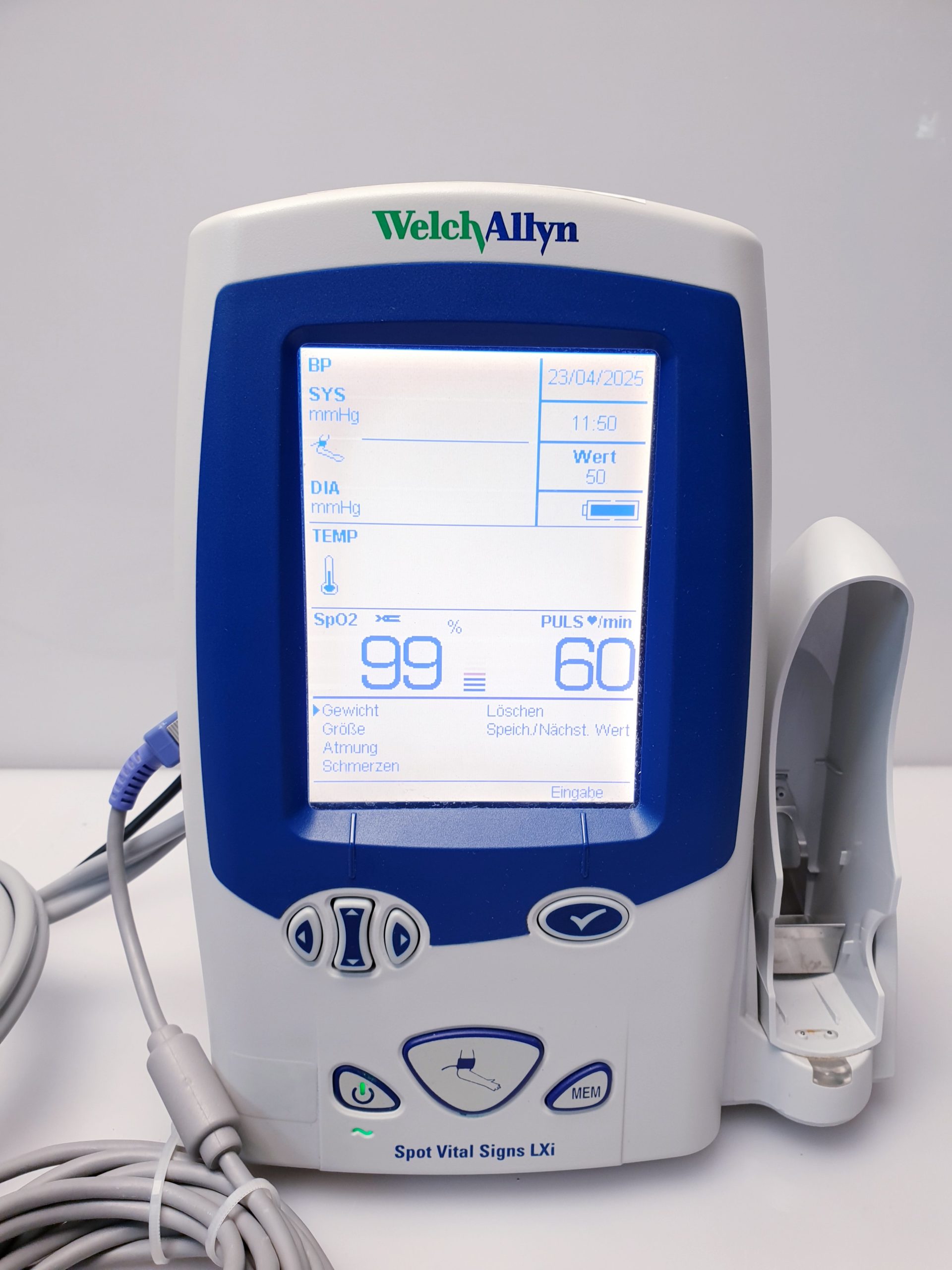 WelchAllyn Spot Vital Signs LXi 45NEO Überwachungsmonitor SpO2 -NiBp – Bild 8