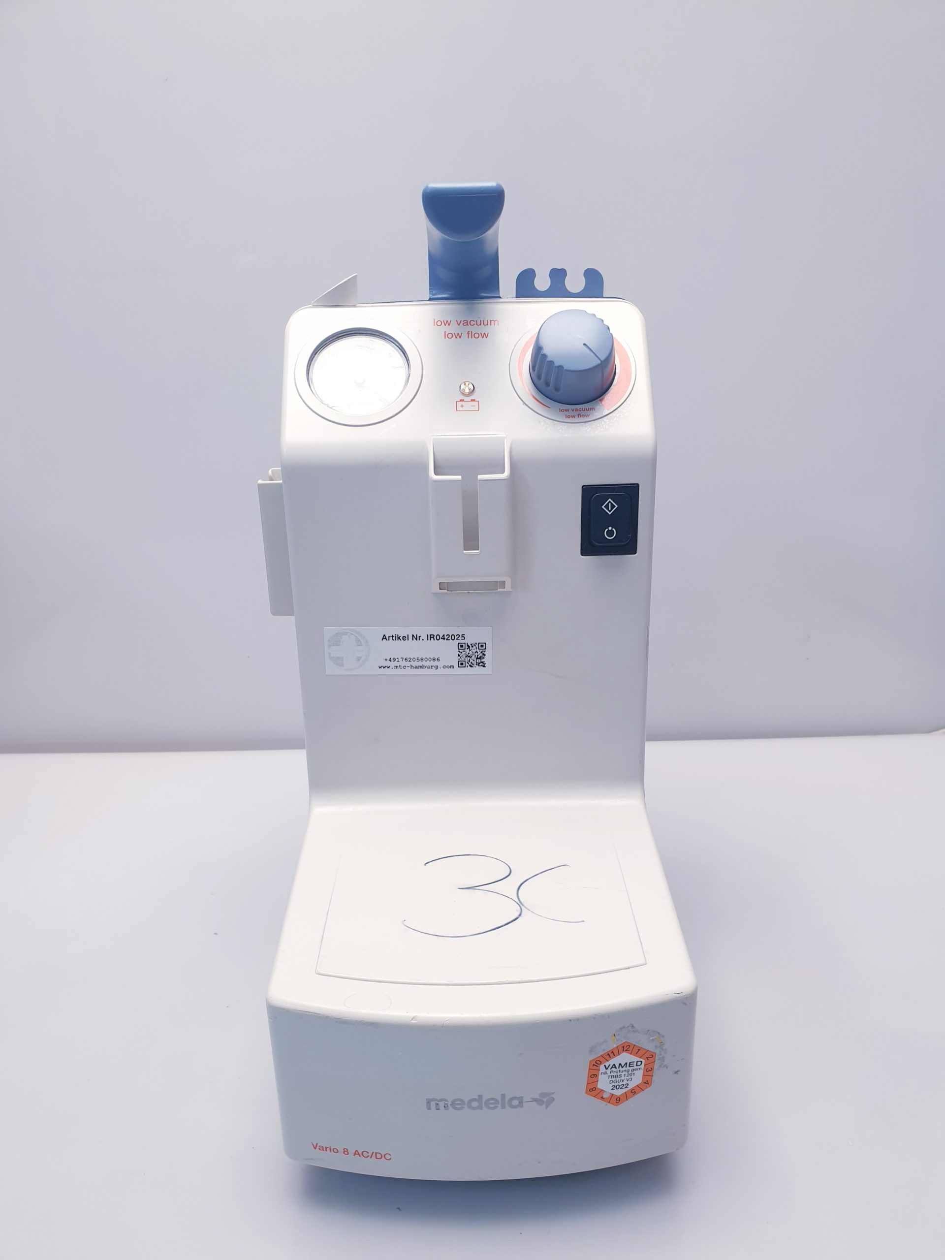 Medela Vario 8 Suction Pump Absauggerät Absaugpumpe Sekretsauger Medela Typ 600.2631 – Bild 7