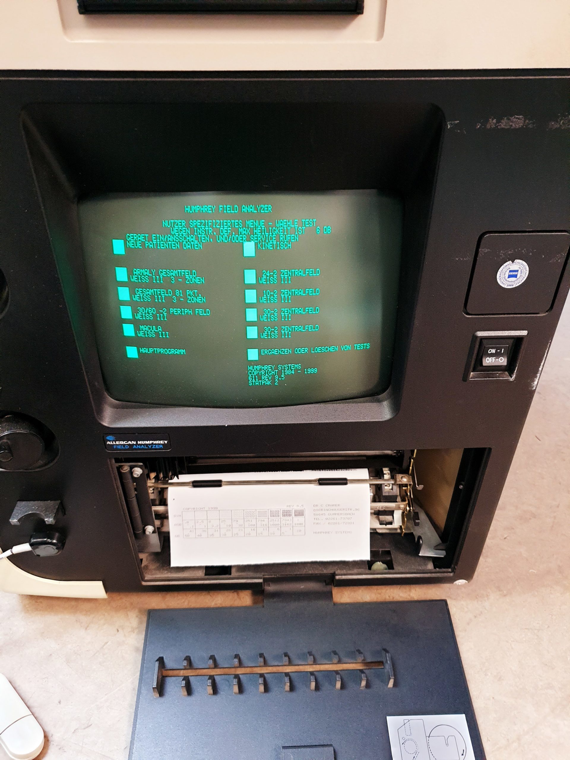 Allergan Humphrey Model 611 Visual Field Analyzer – Bild 8