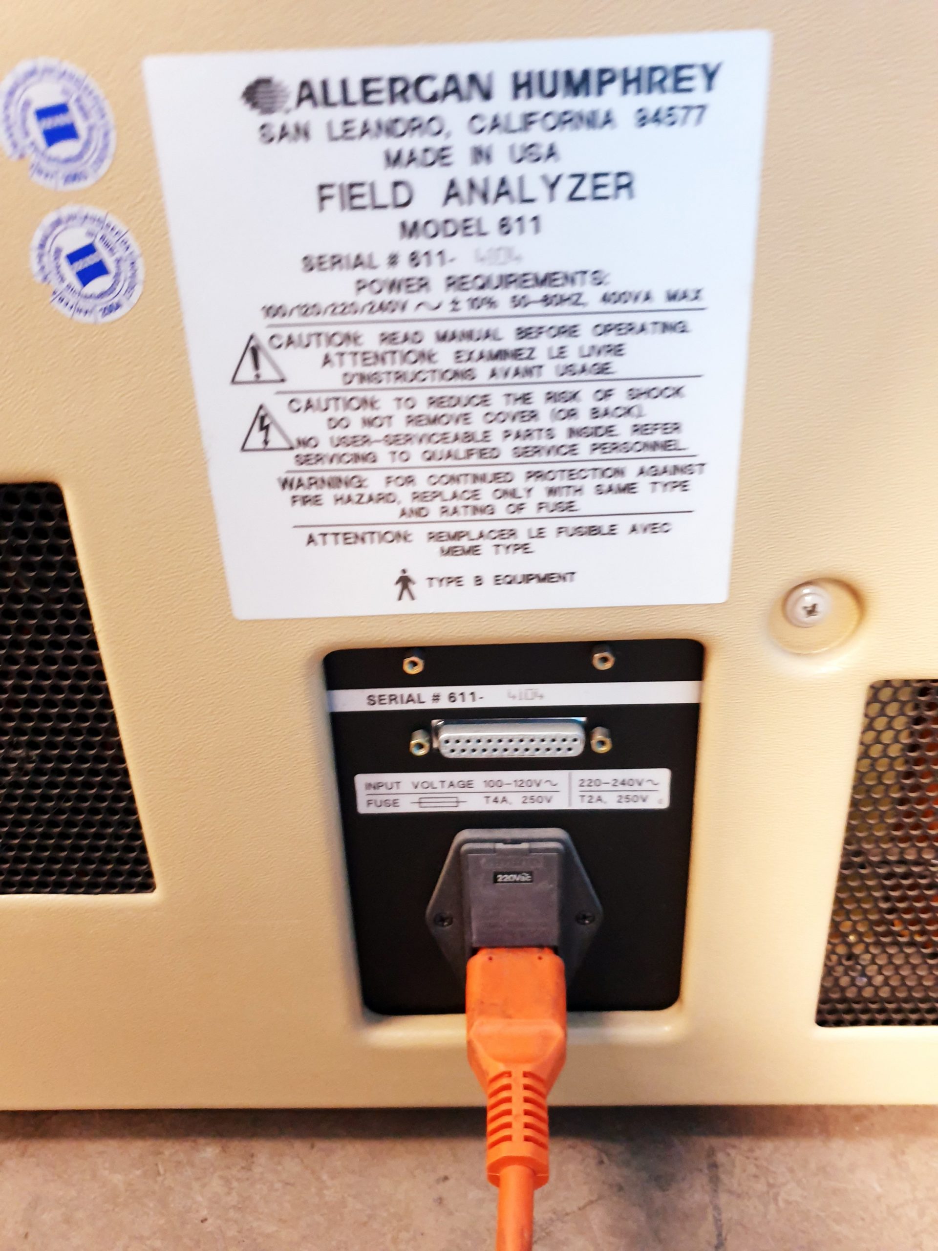 Allergan Humphrey Model 611 Visual Field Analyzer – Bild 11