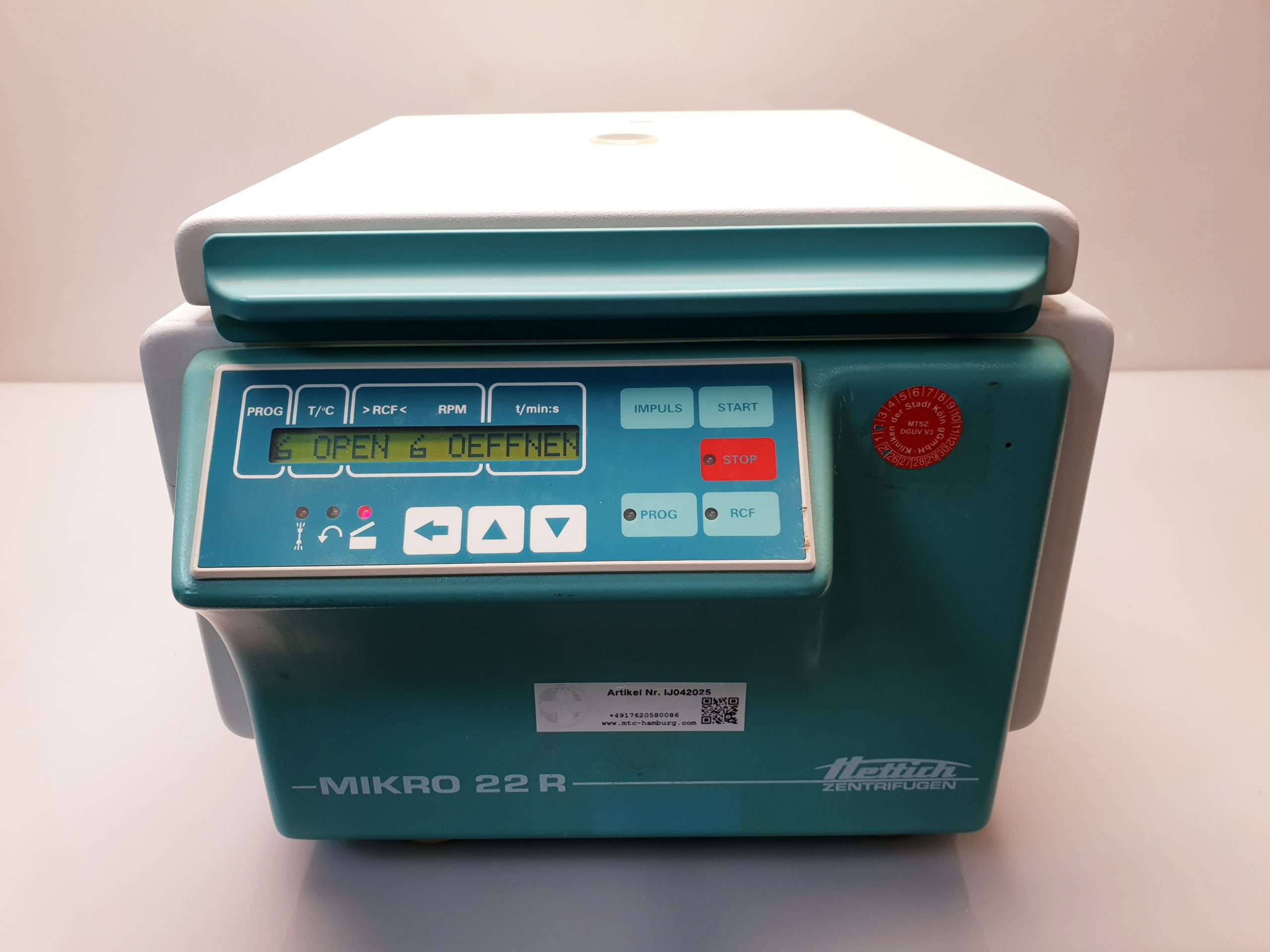 Hettich Mikro 22R Kühlzentrifuge Zentrifuge Laborzentrifuge Centrifuge gekühlt