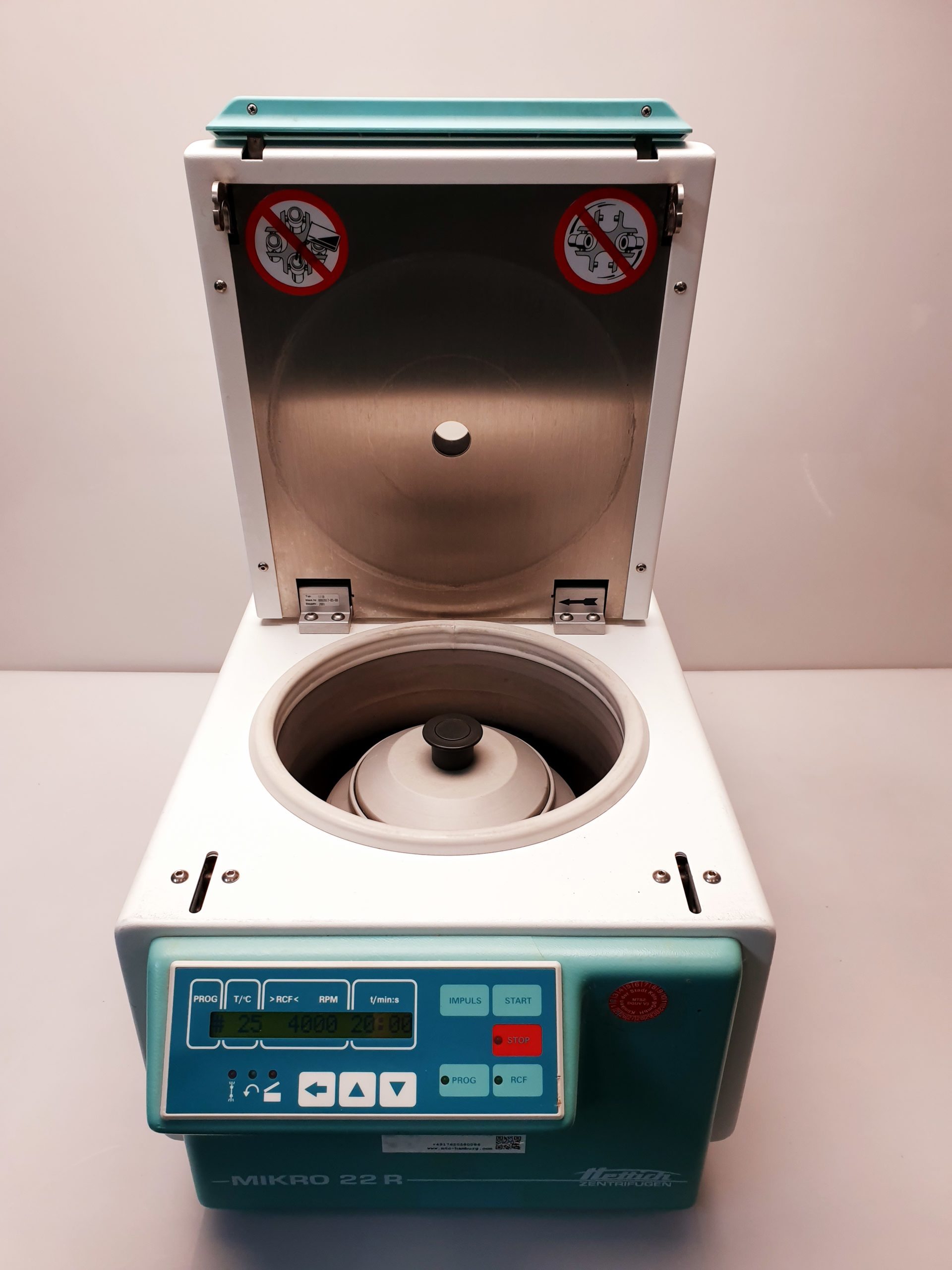 Hettich Mikro 22R Kühlzentrifuge Zentrifuge Laborzentrifuge Centrifuge gekühlt – Bild 4