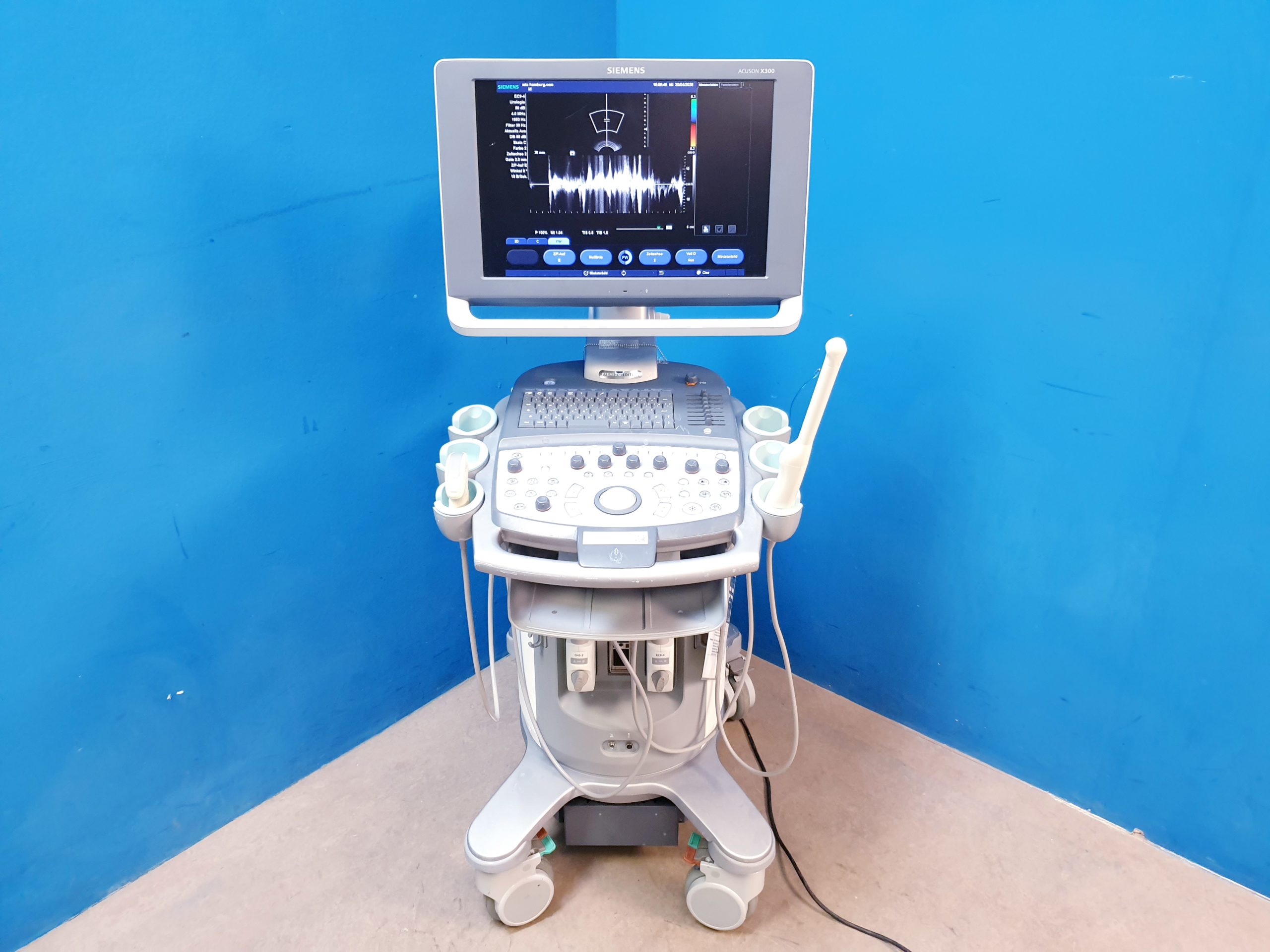 Siemens Acuson X300 X 300 Premium Edition – + CH5-2 Konvex + EC9-4 Endovaginal --