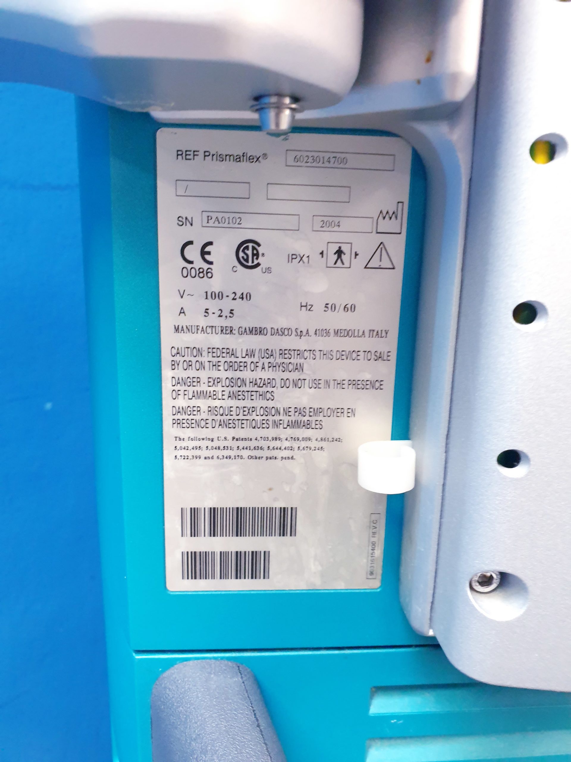 GAMBRO PRISMAFLEX Dialyse – Bild 21