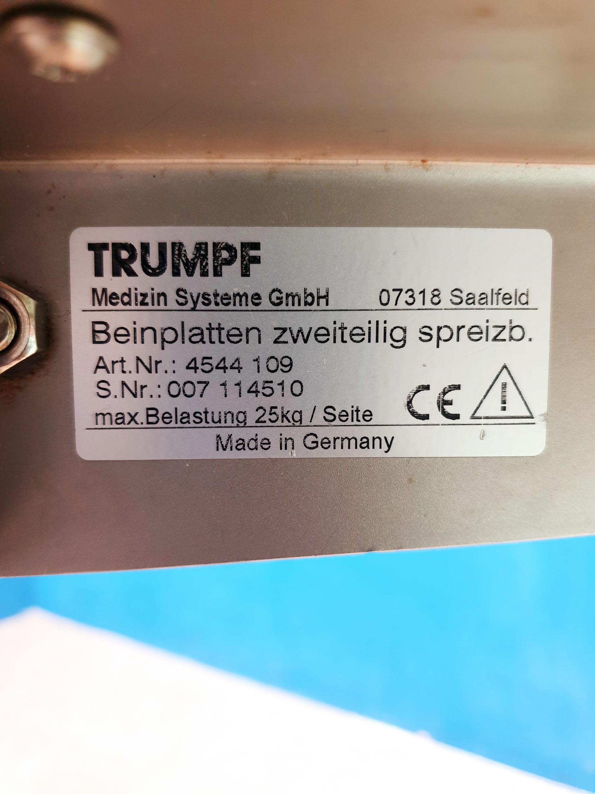 TRUMPF Schuttle 3.6 360 + Op Tischplatte GM +1574667 Beinhalter – Bild 8