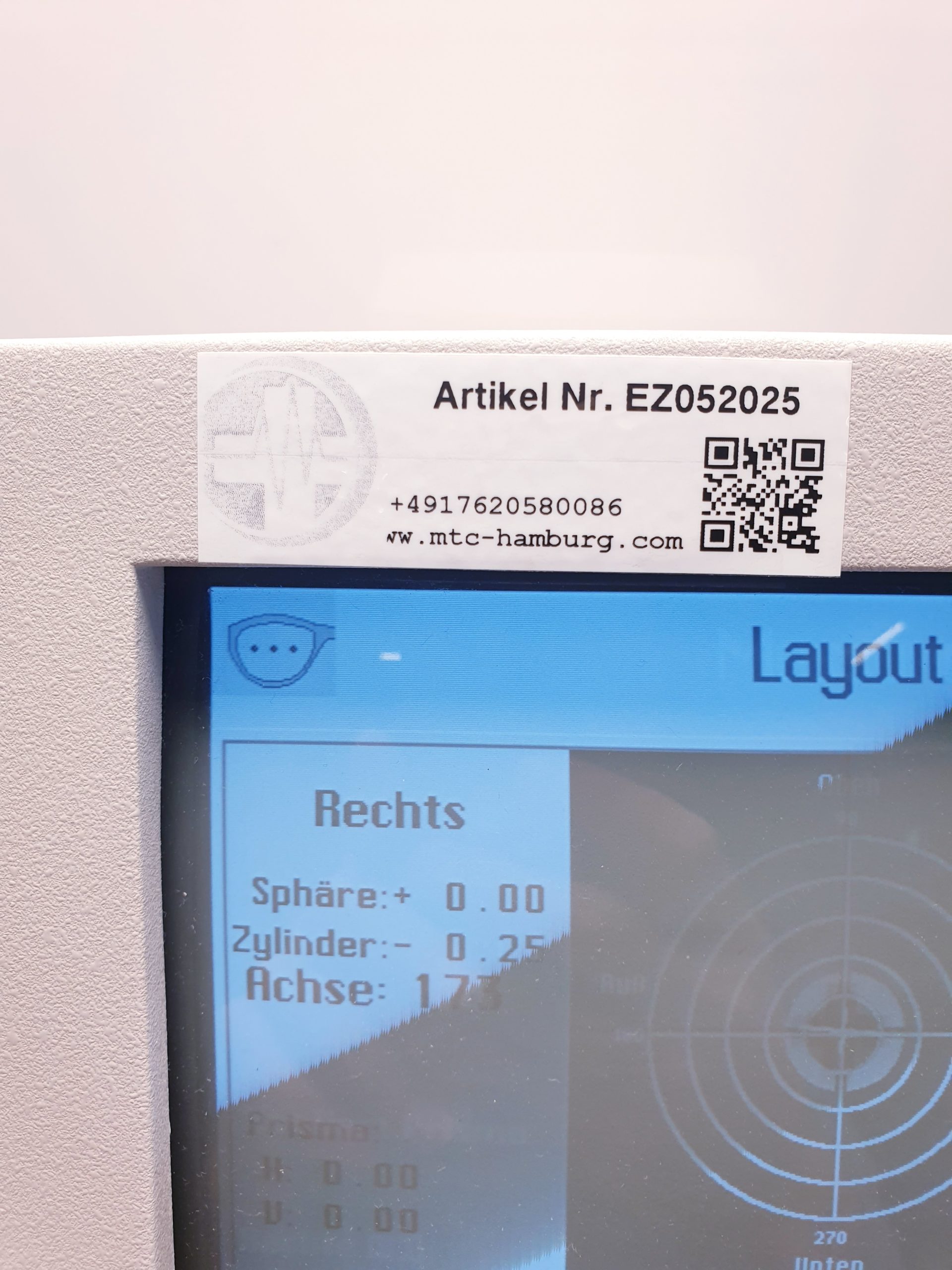 ZEISS Humphrey 350 Linse Analysator , Scheitelbrechwertmesser – Bild 2