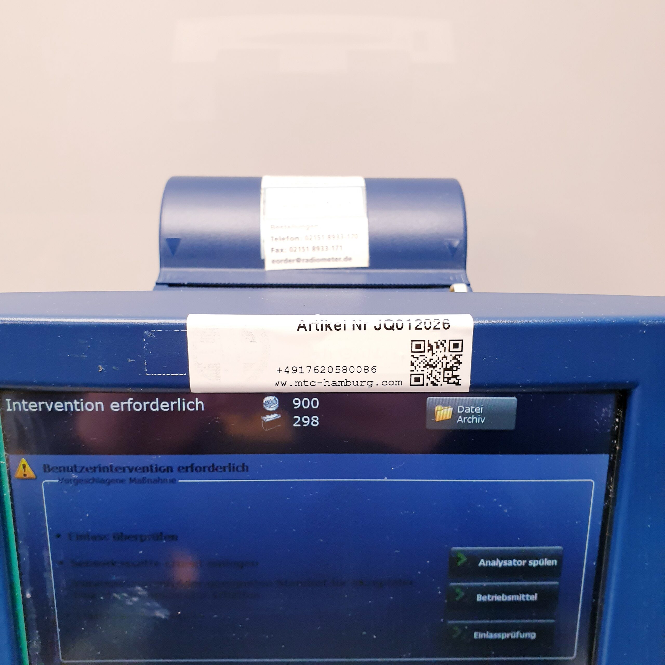 Radiometer Typ ABL90 flex Blutgasanalysegerät – Bild 30