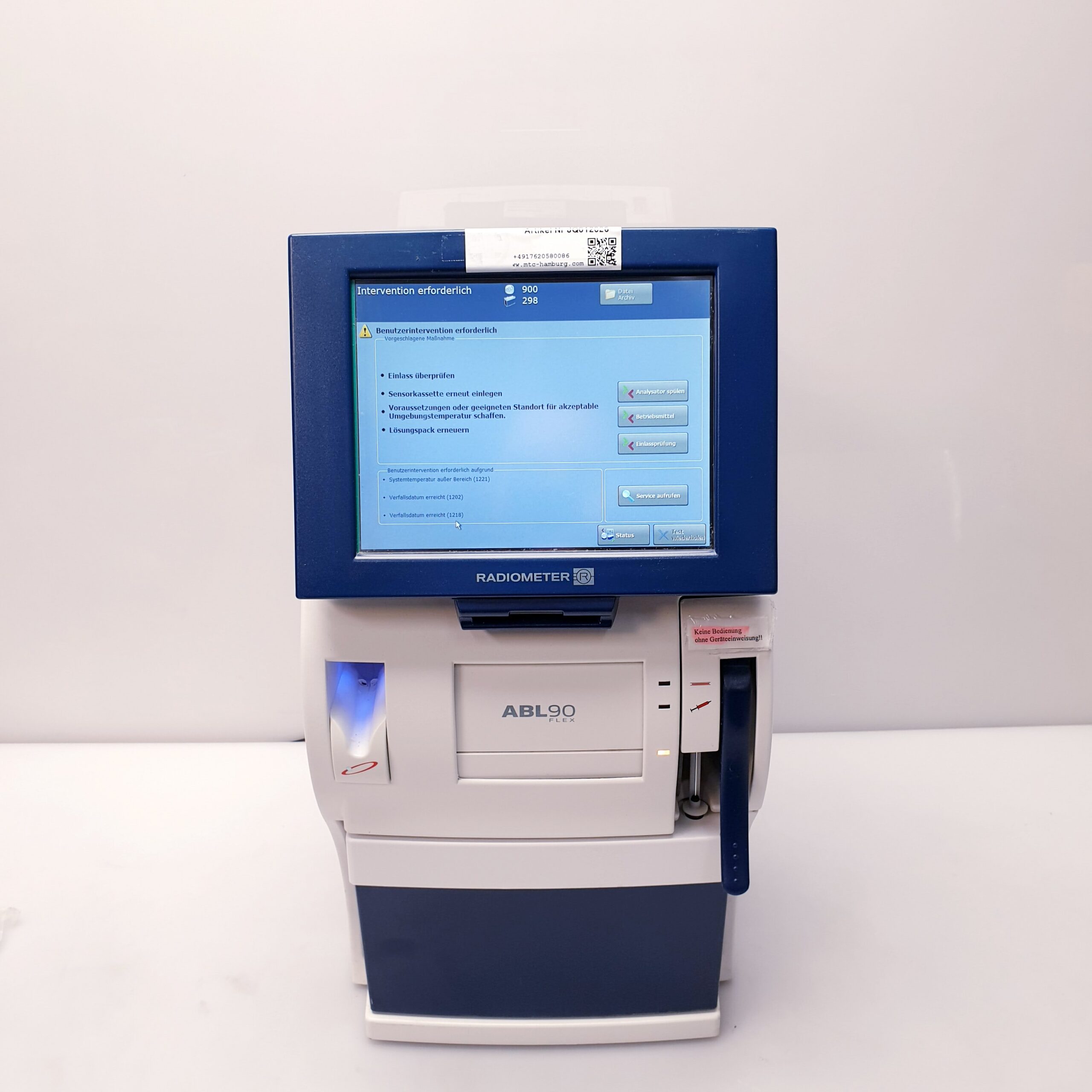 Radiometer Typ ABL90 flex Blutgasanalysegerät – Bild 16