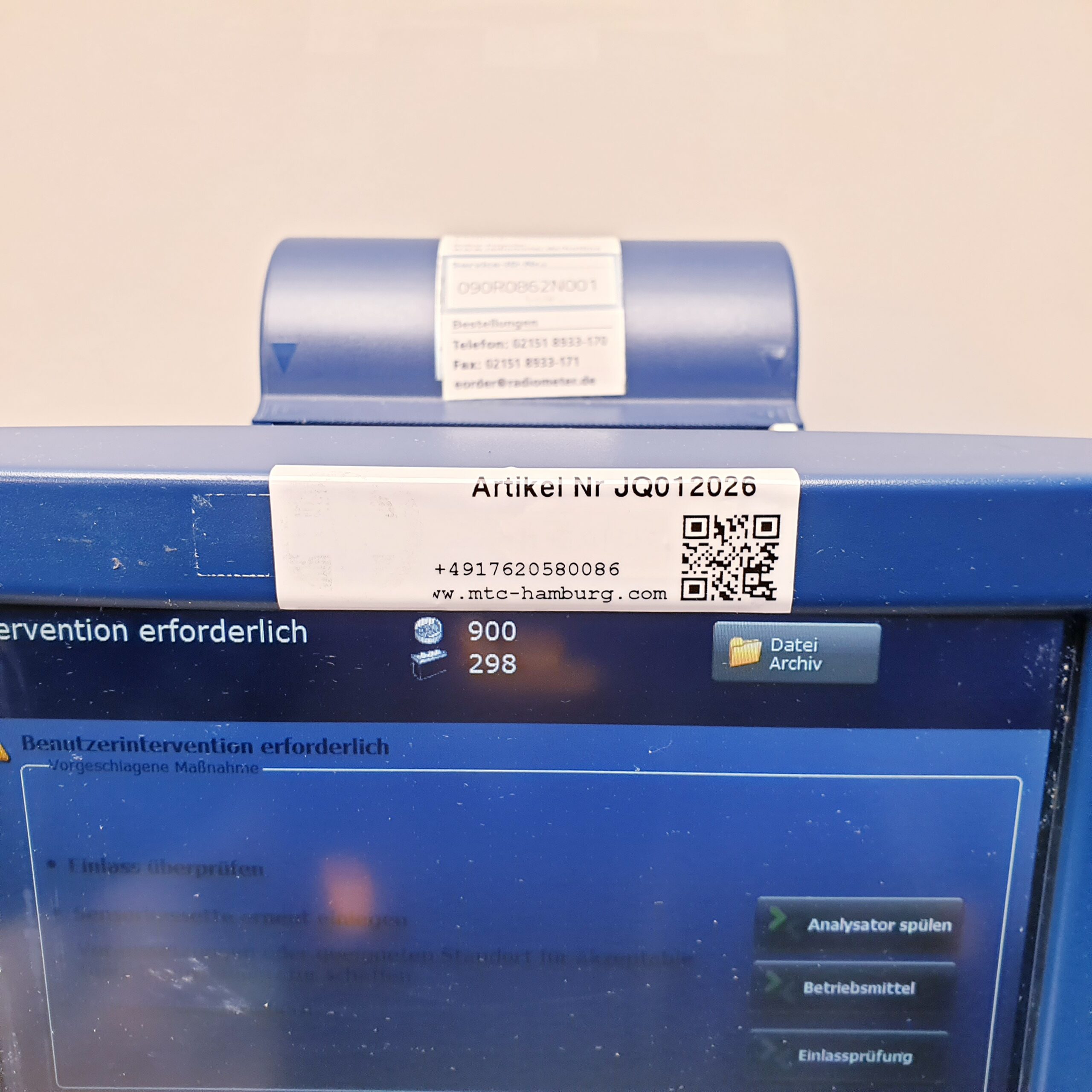 Radiometer Typ ABL90 flex Blutgasanalysegerät – Bild 17