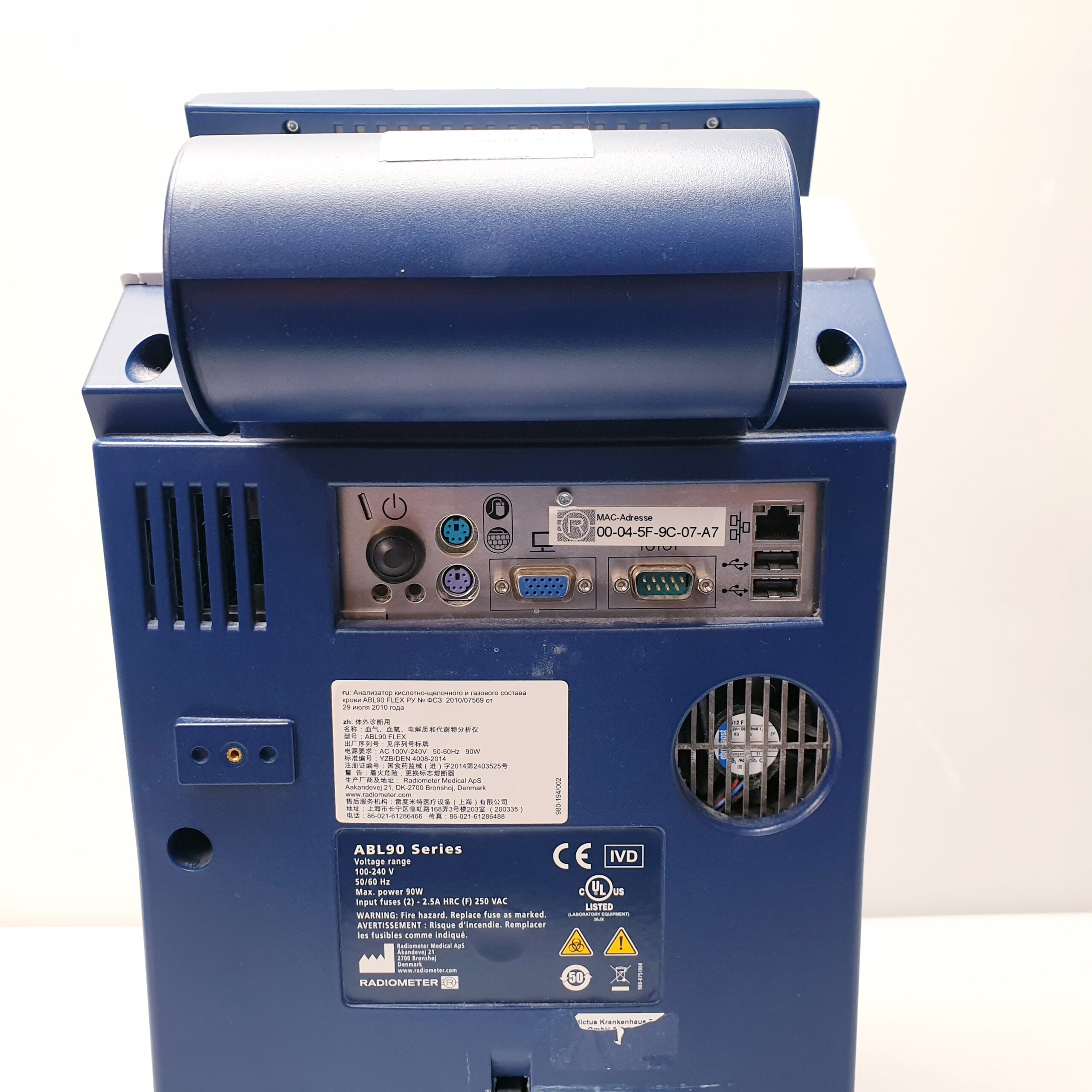 Radiometer Typ ABL90 flex Blutgasanalysegerät – Bild 25