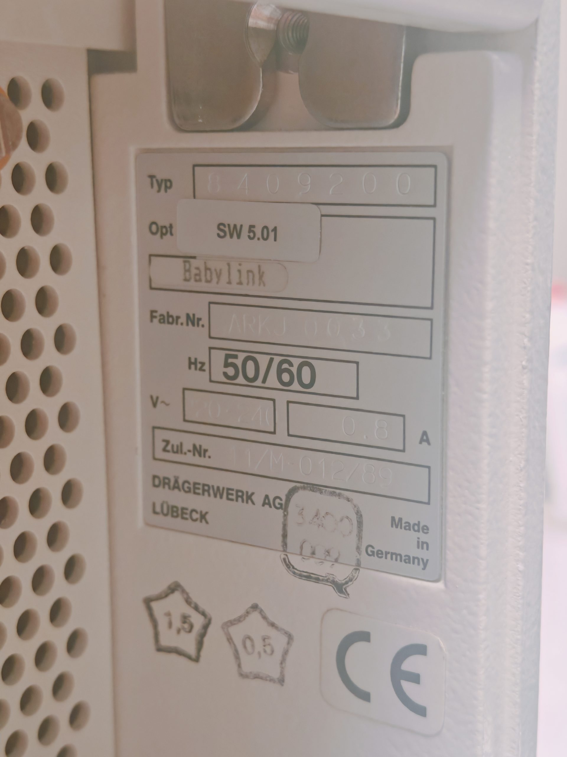 Dräger Drager Babylog 8000 + Capnostat - Beatmungsgerät – Bild 16