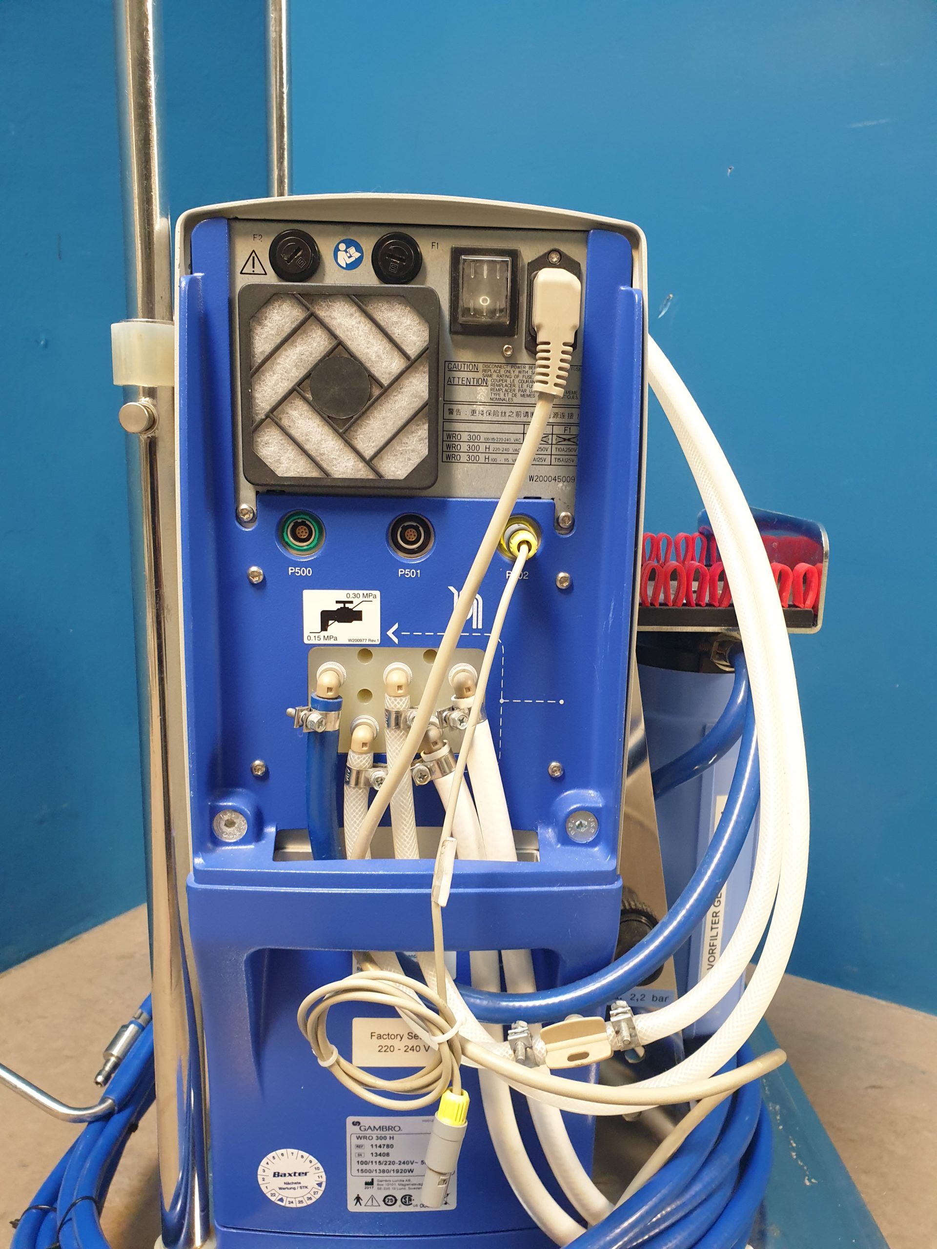 Gambro WRO 300 H - WRO300H - Umkehrosmose-Wasseraufbereiter - Wasseraufbereitungsanlage - Mobile für Dialyse – Bild 13