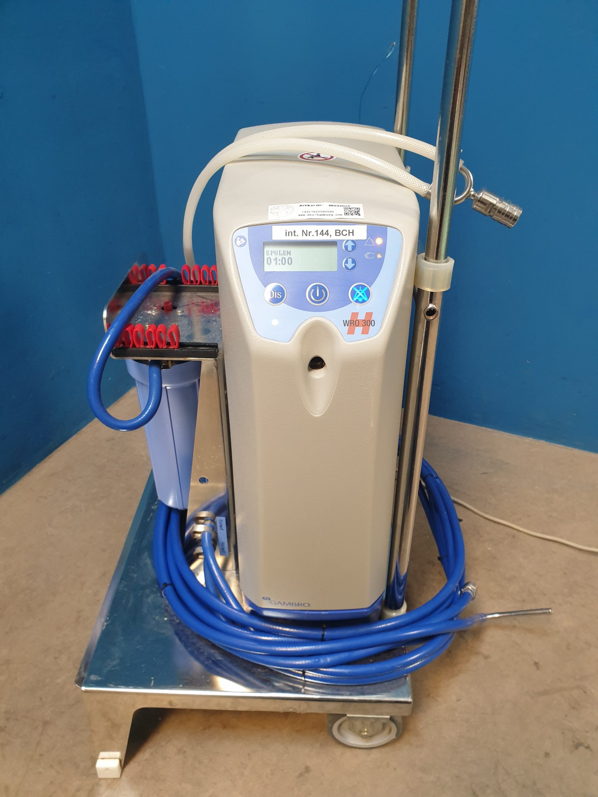 Gambro WRO 300 H - WRO300H - Umkehrosmose-Wasseraufbereiter - Wasseraufbereitungsanlage - Mobile für Dialyse – Bild 15