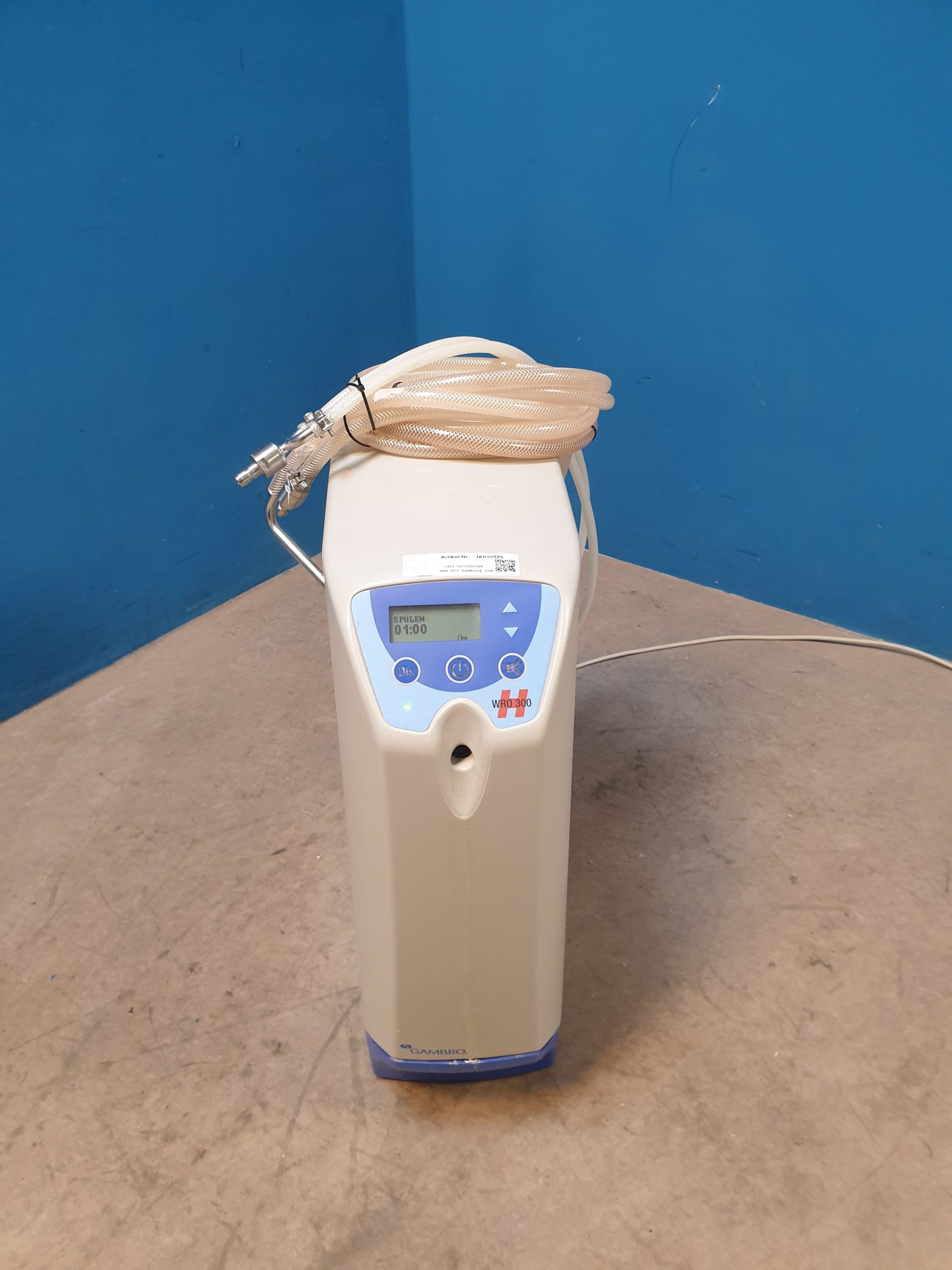 Gambro WRO 300 H - WRO300H - Umkehrosmose-Wasseraufbereiter - Wasseraufbereitungsanlage - Mobile für Dialyse