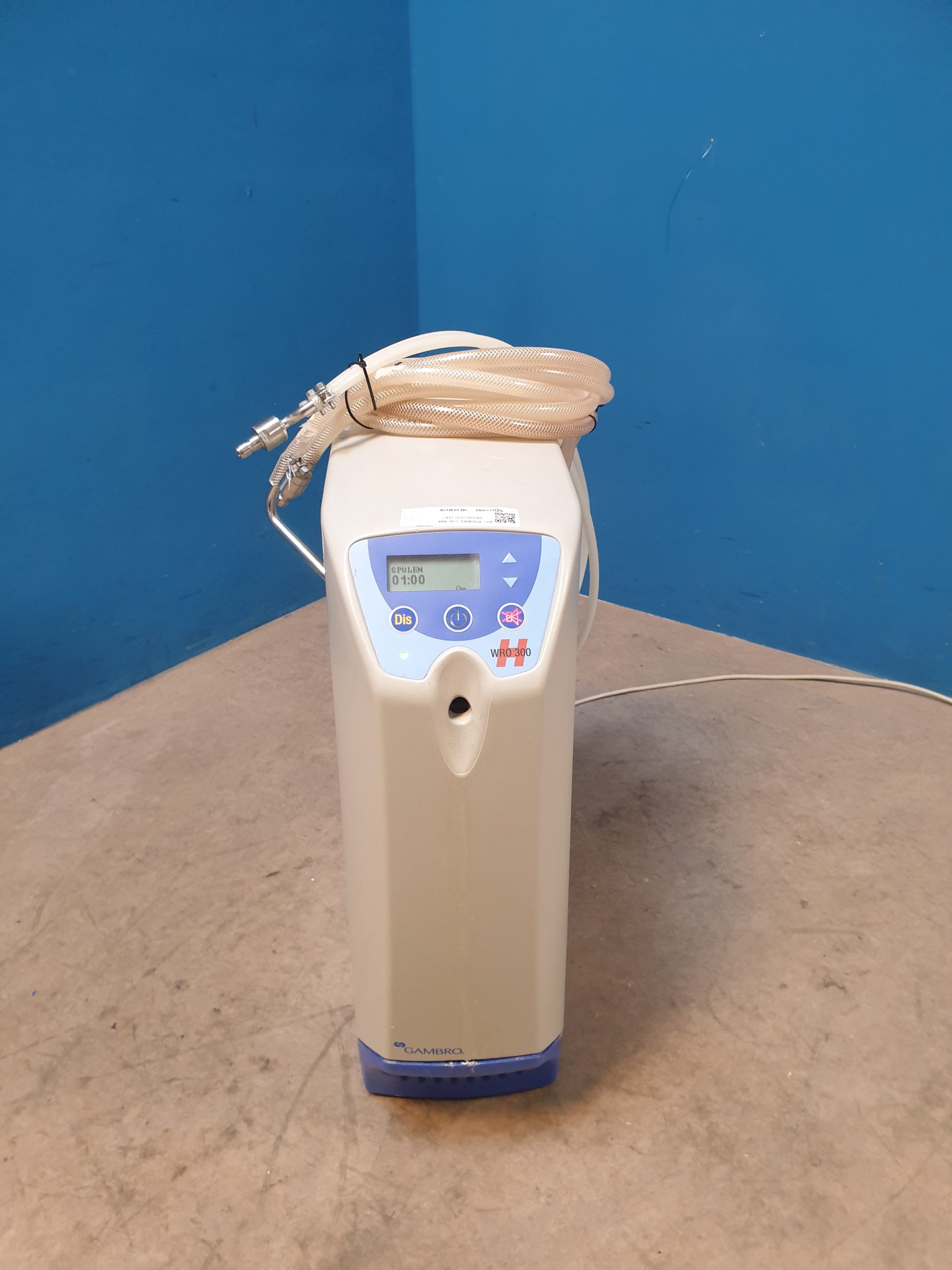 Gambro WRO 300 H - WRO300H - Umkehrosmose-Wasseraufbereiter - Wasseraufbereitungsanlage - Mobile für Dialyse – Bild 4