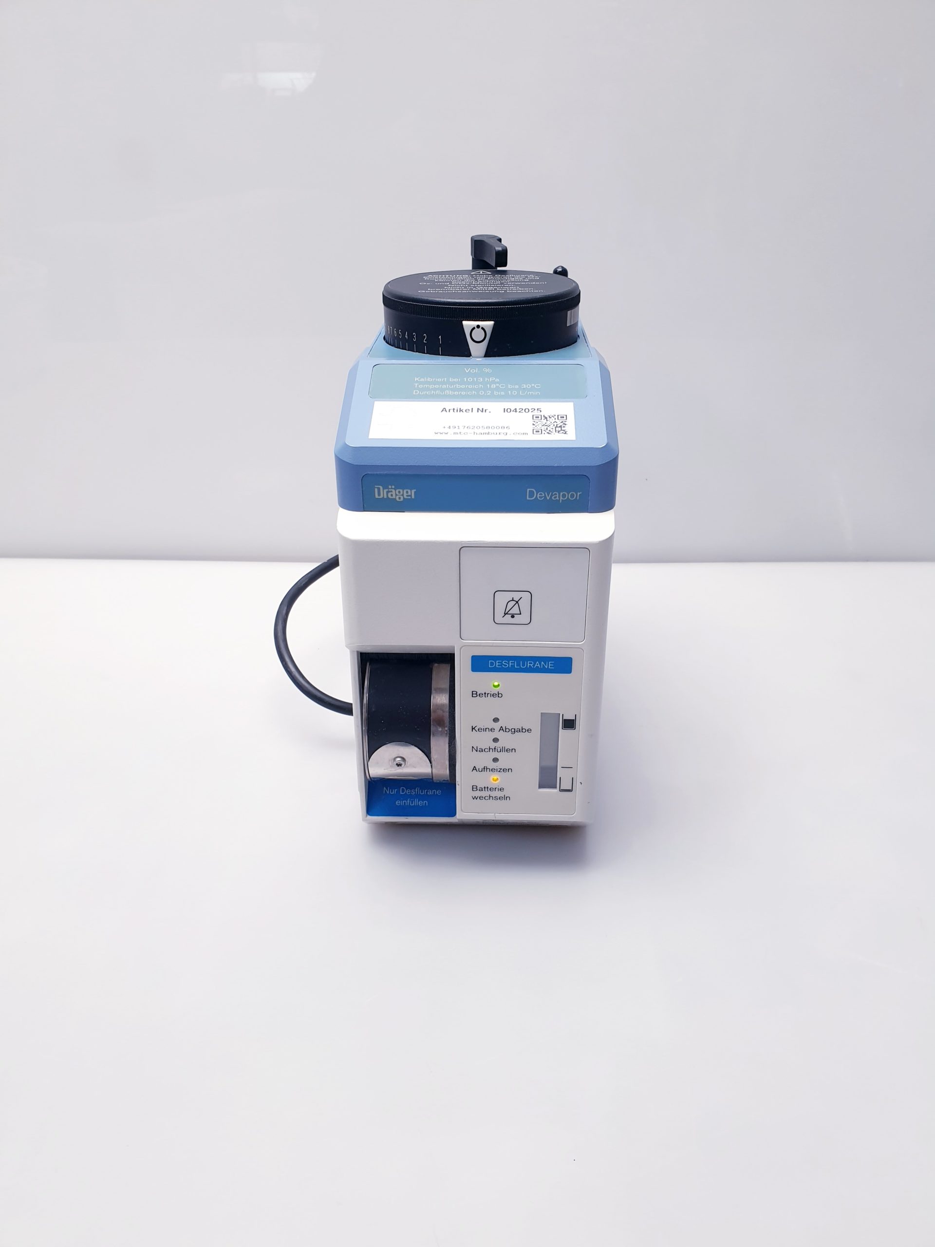 Dräger devapor Vapor Desflurane M32600 – Bild 4