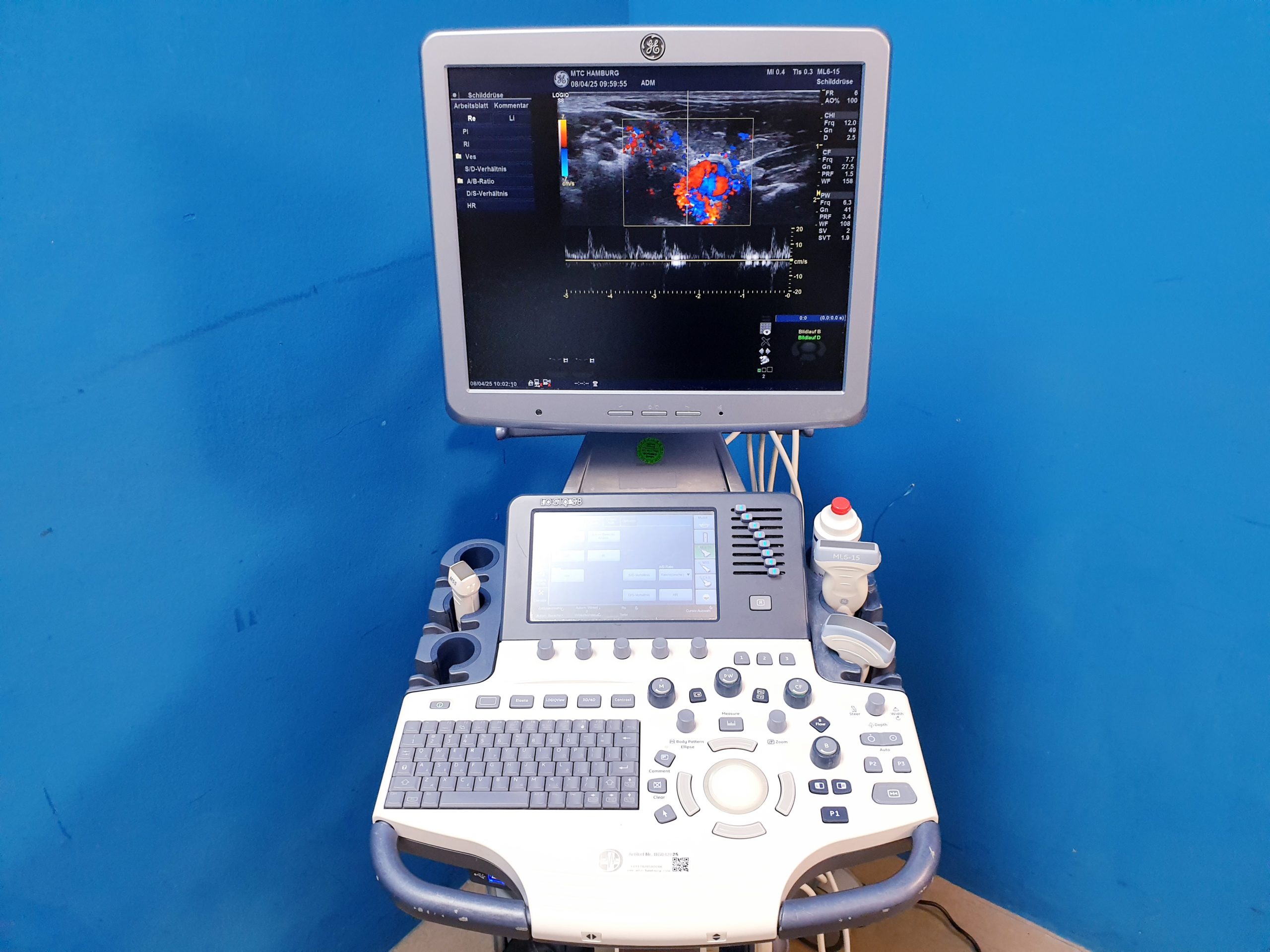 GE Logiq S8 + ML6-15 Linear + MS5-D Echo + C1-5 Konvex – Bild 11