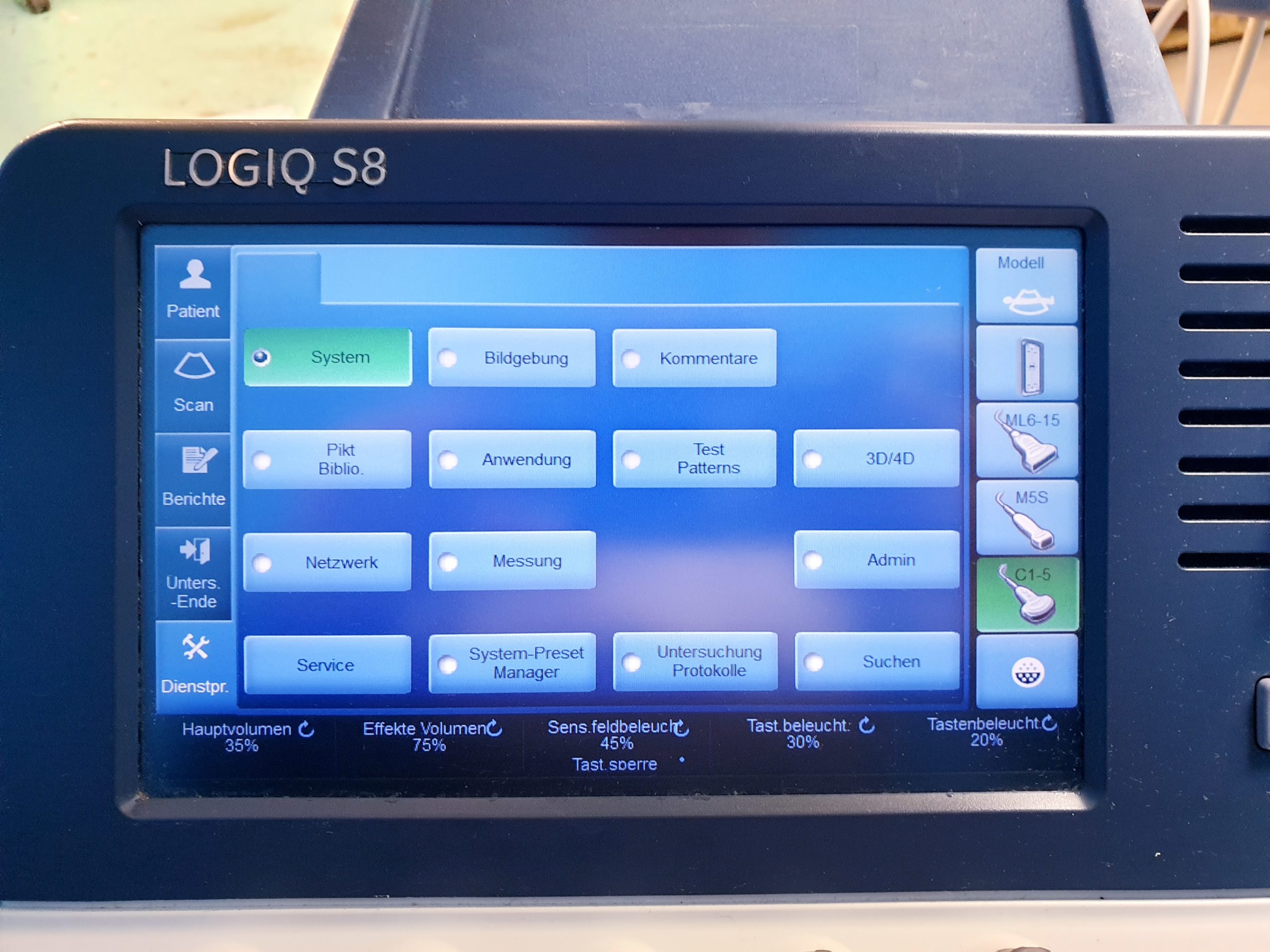 GE Logiq S8 + ML6-15 Linear + MS5-D Echo + C1-5 Konvex – Bild 37