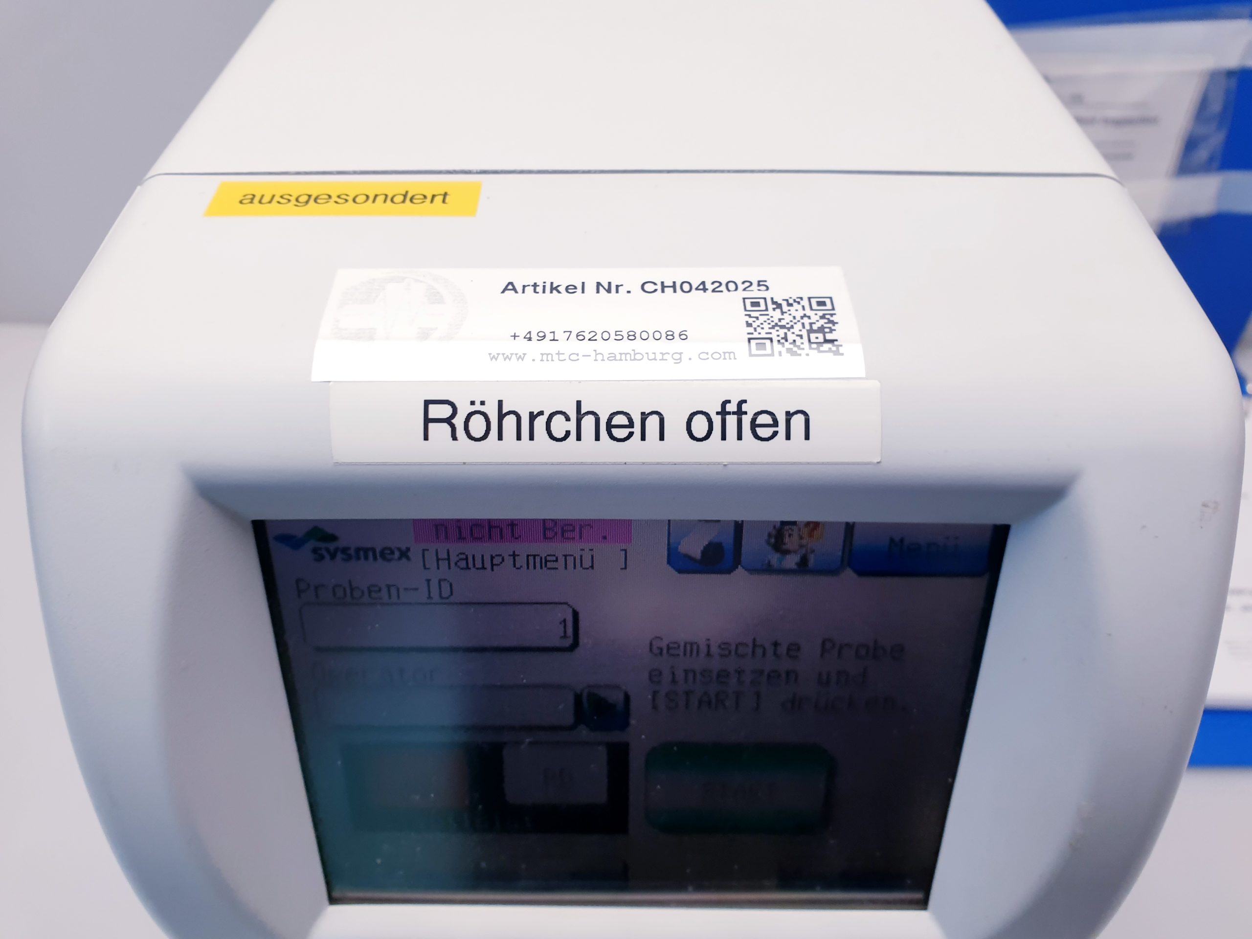 SYSMEX PocH-100i Haematologie-System Hämatologie analyzer – Bild 2