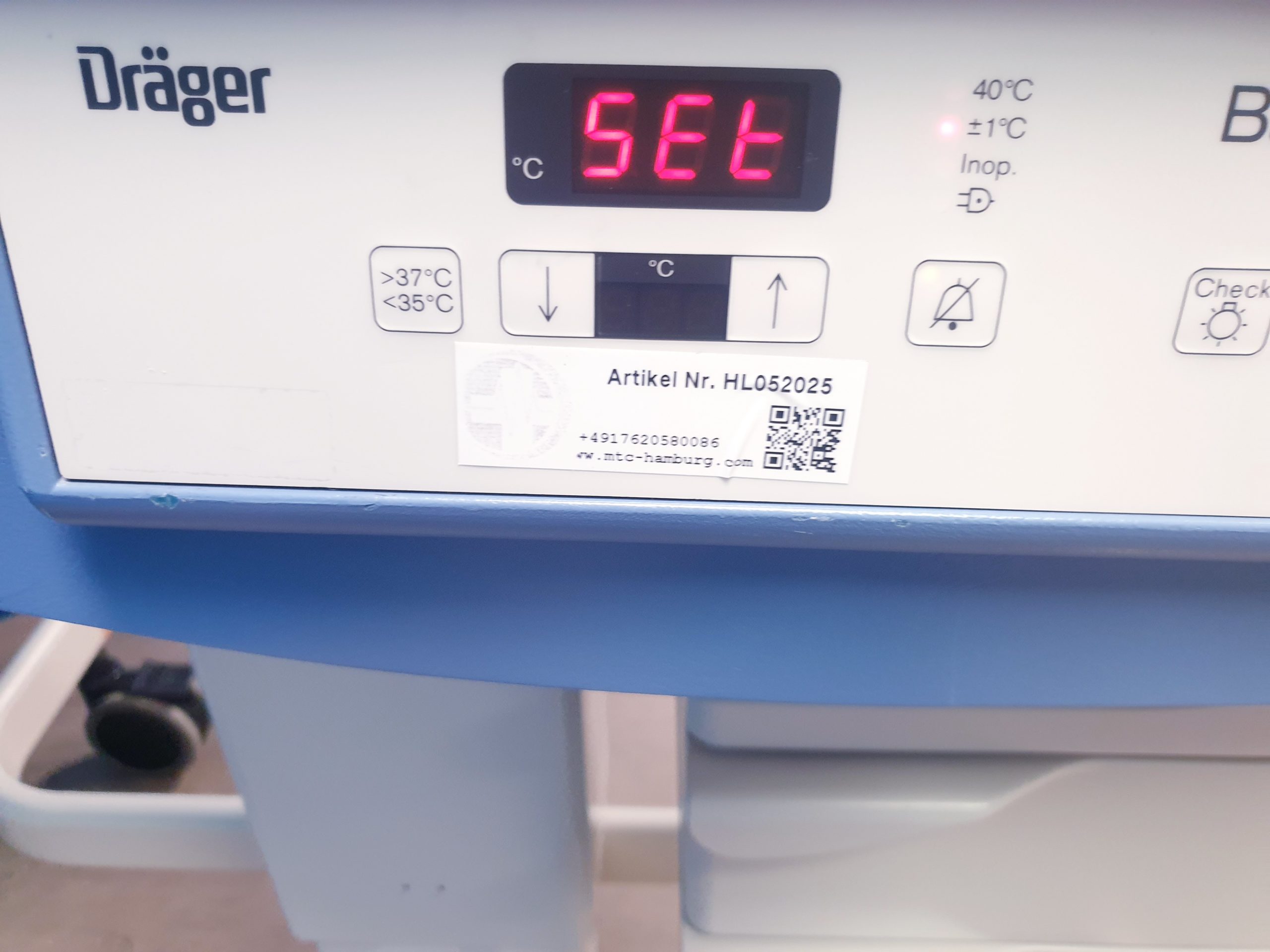 Dräger Babytherm 8000 fahrbare Reanimationseinheit für Neugeborene mit Wärmestrahler – Bild 2