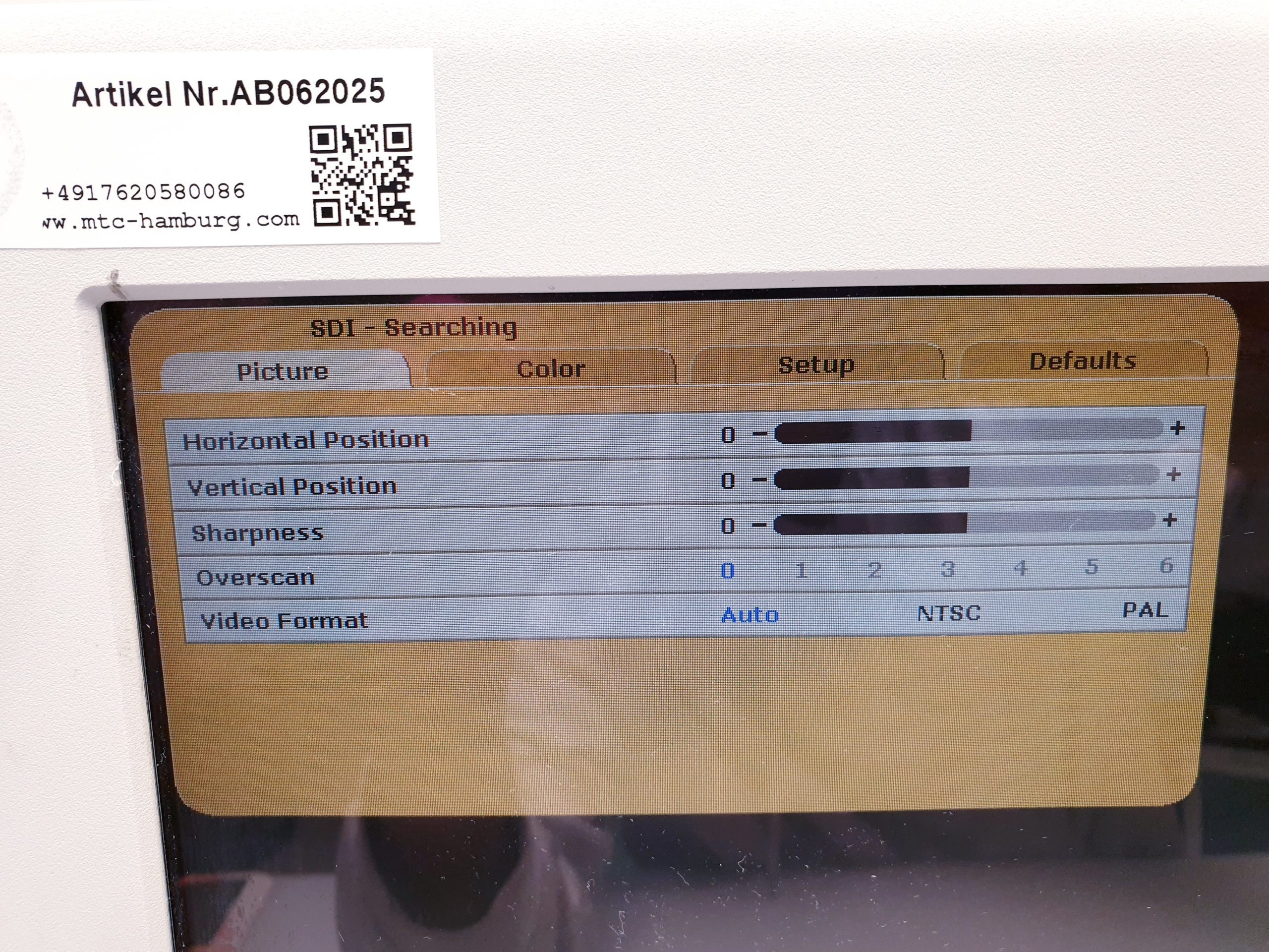 Karl Storz SC-WU23-A1511 Monitor mit Netzteil für die Endoskopie – Bild 4