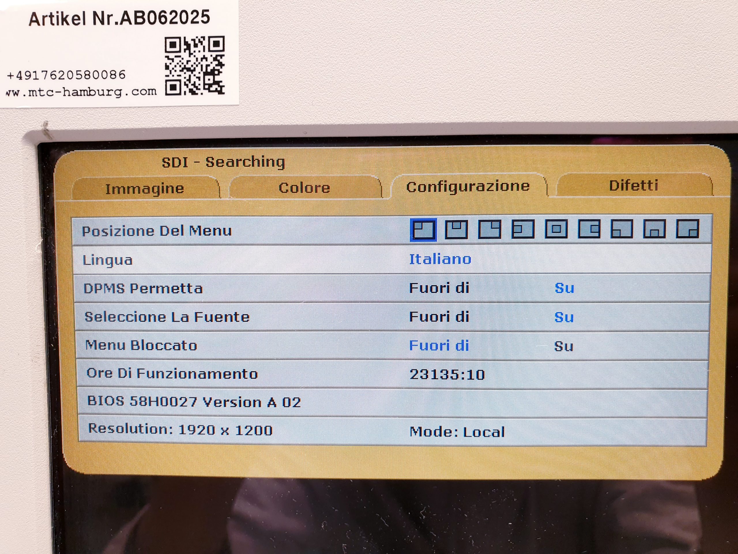 Karl Storz SC-WU23-A1511 Monitor mit Netzteil für die Endoskopie – Bild 10
