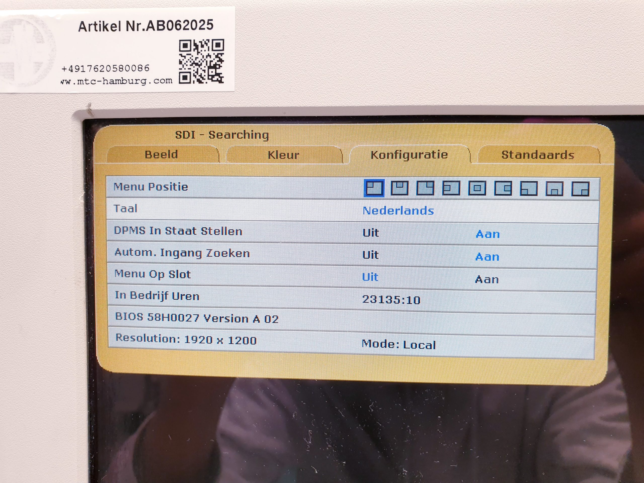 Karl Storz SC-WU23-A1511 Monitor mit Netzteil für die Endoskopie – Bild 13