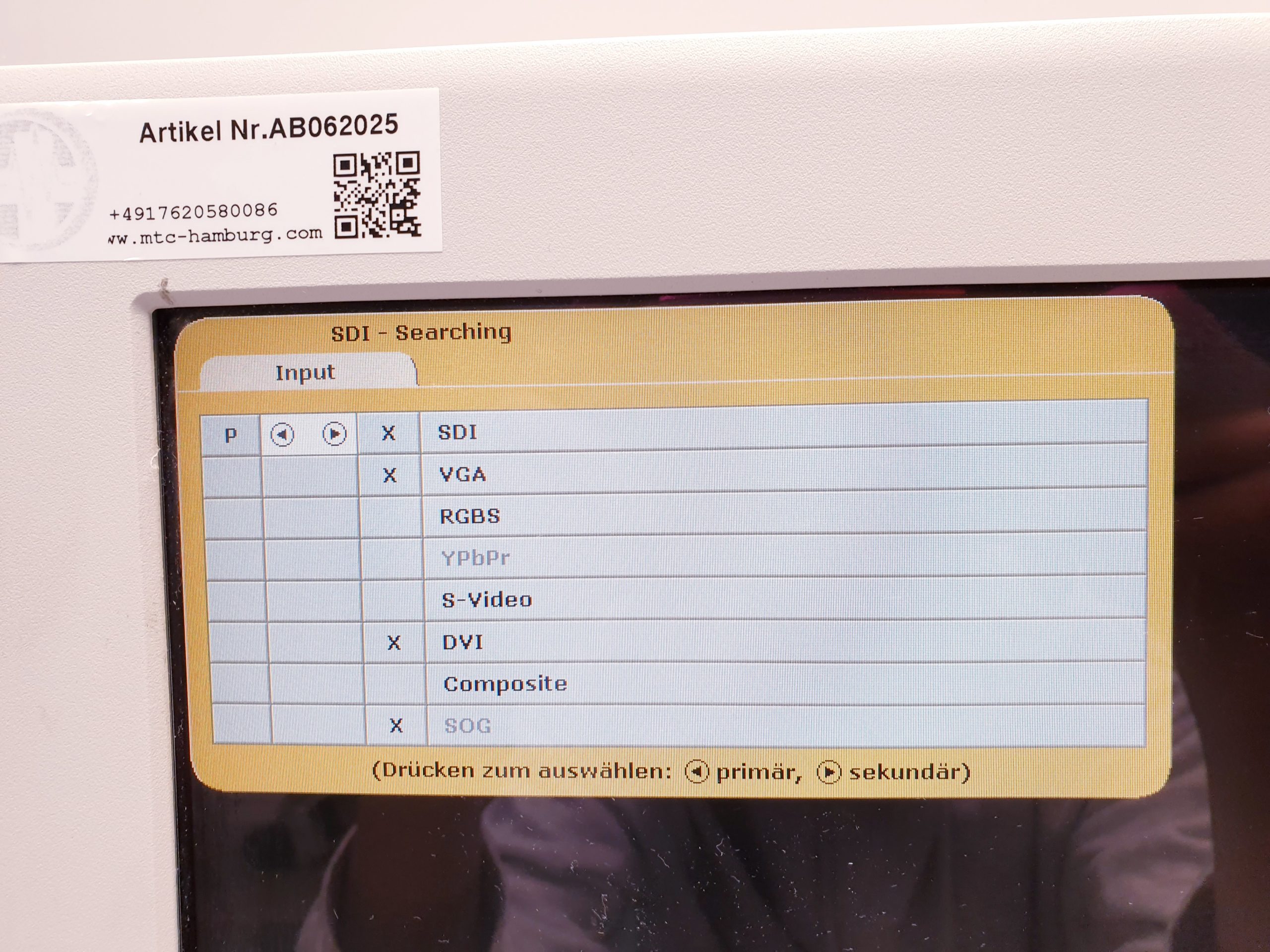 Karl Storz SC-WU23-A1511 Monitor mit Netzteil für die Endoskopie – Bild 15