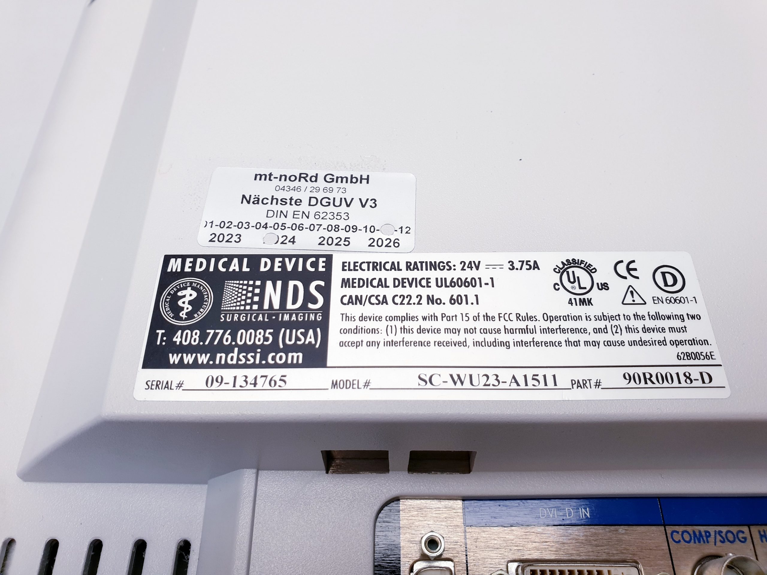 Karl Storz SC-WU23-A1511 Monitor mit Netzteil für die Endoskopie – Bild 19