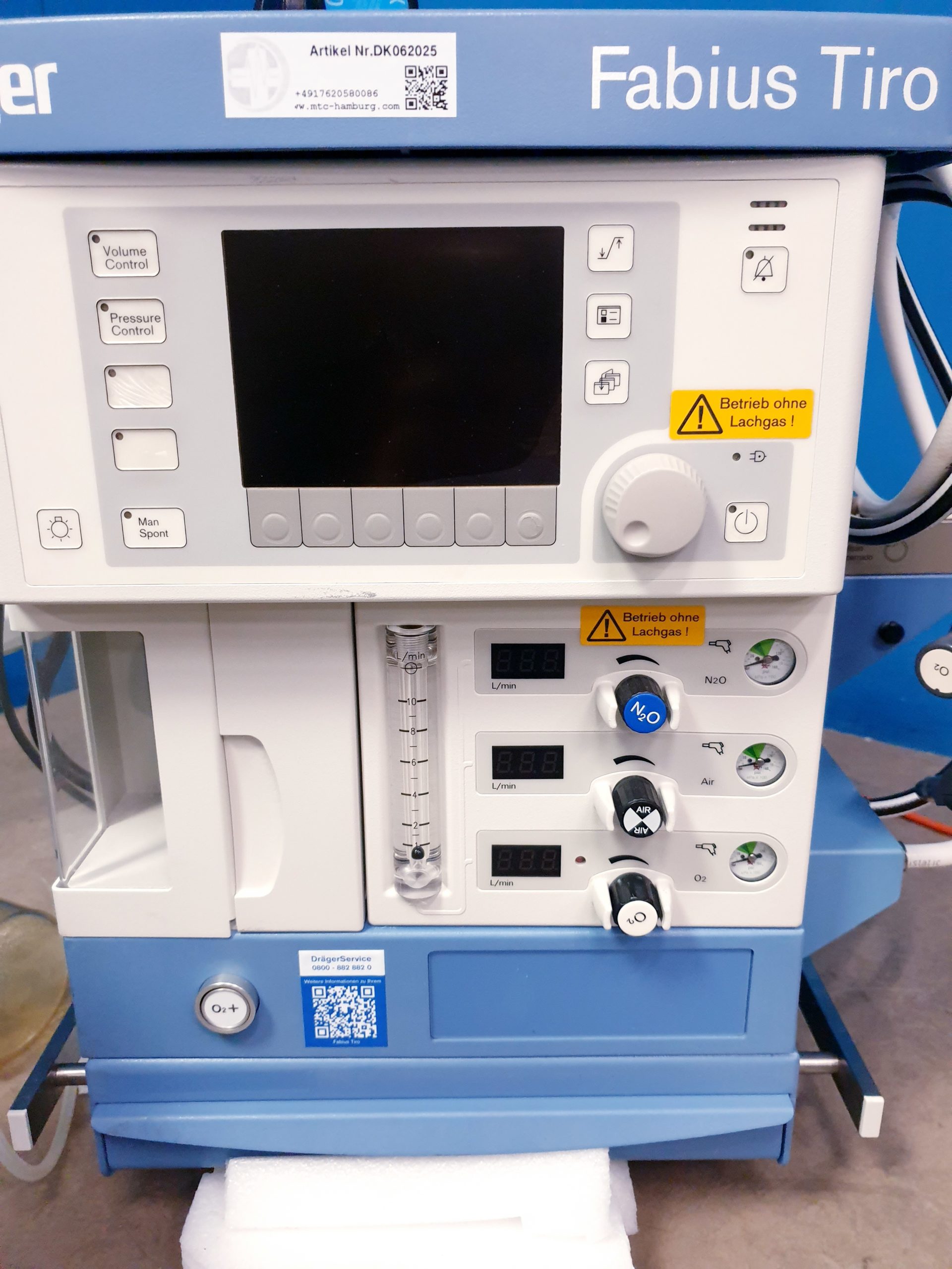 Dräger Fabius Tiro - Narkosegeröt - Tischgerät – Bild 5