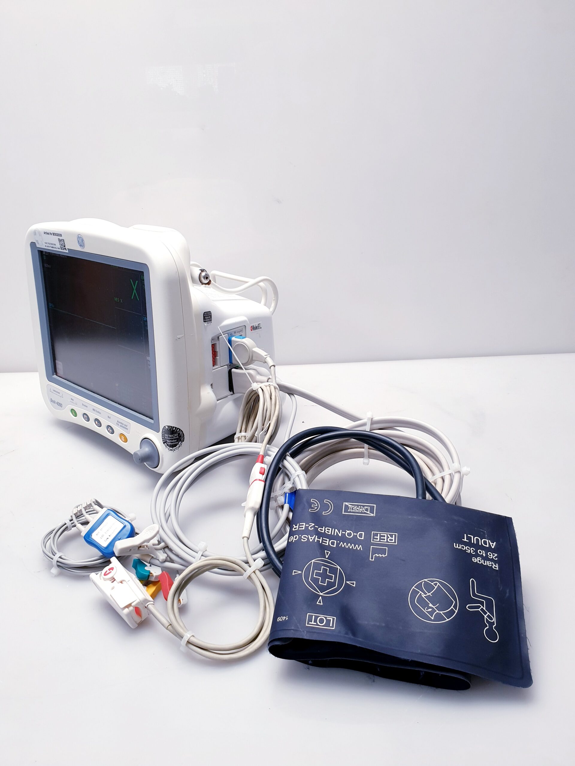 GE Dash 4000 Patientenüberwachungsmonitor Überwachungsmonitor mit SpO2, NiBp