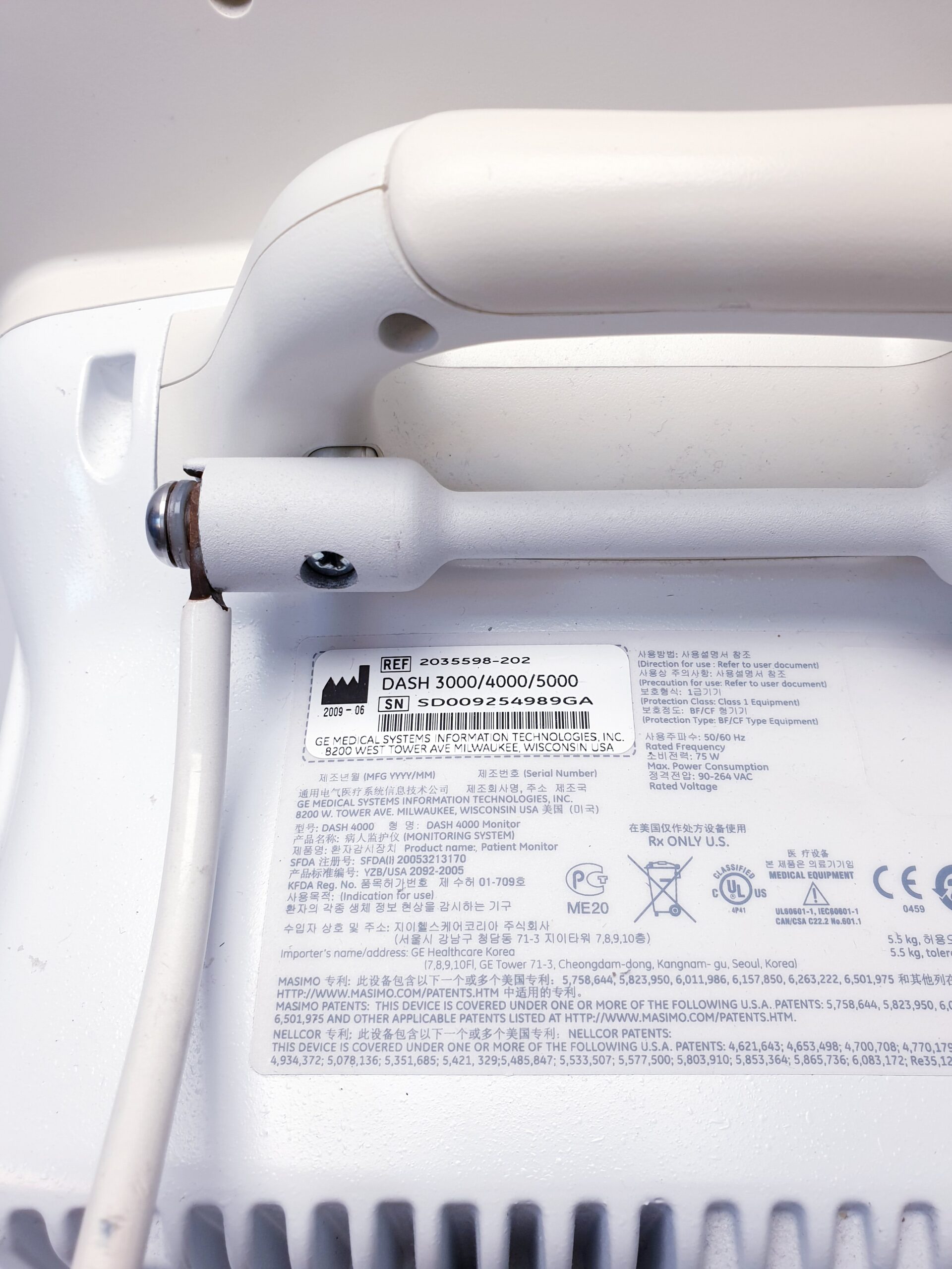 GE Dash 4000 Patientenüberwachungsmonitor Überwachungsmonitor mit SpO2, NiBp – Bild 5