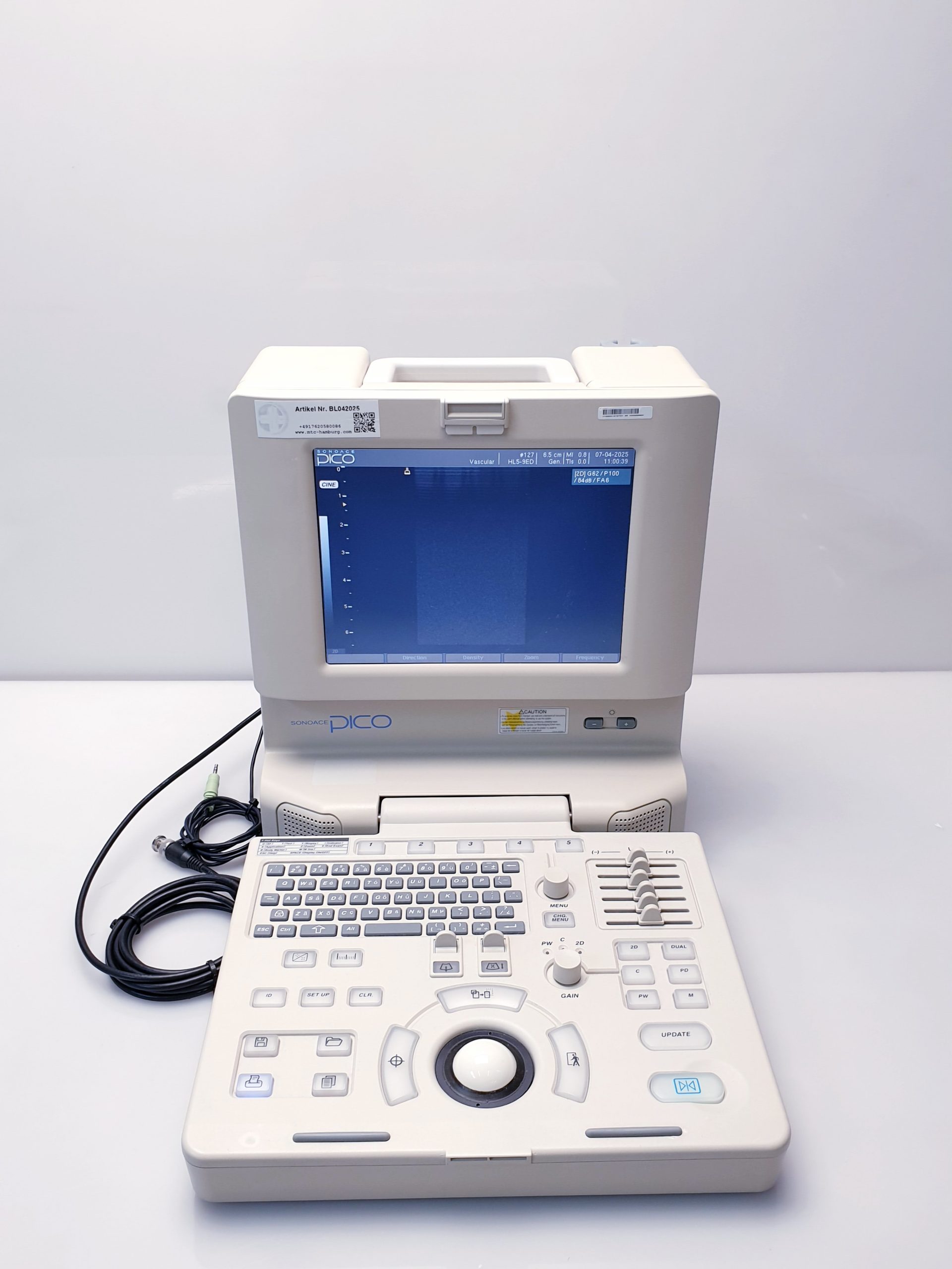 Medison SonoAce PICO tragbarer Ultraschall + C3-7ED Konvex + HL5-9ED Linear – Bild 3