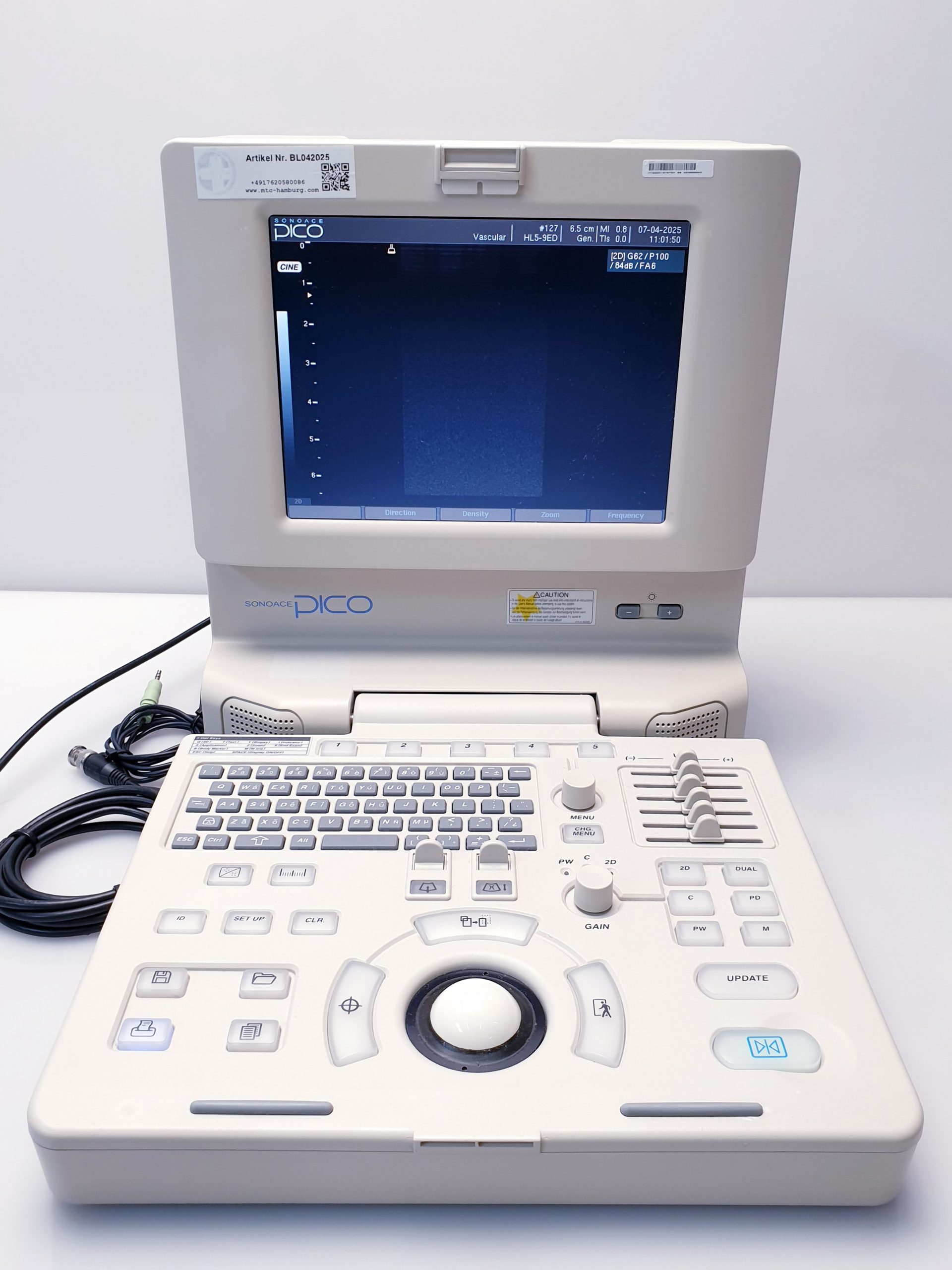 Medison SonoAce PICO tragbarer Ultraschall + C3-7ED Konvex + HL5-9ED Linear – Bild 4