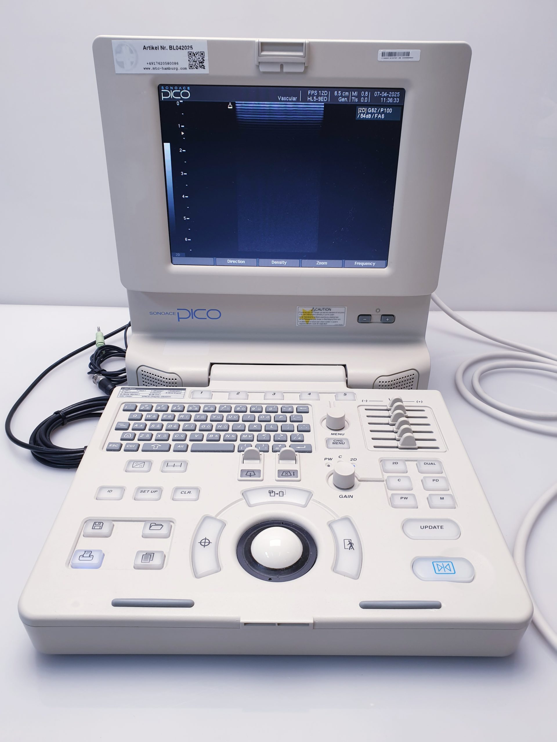 Medison SonoAce PICO tragbarer Ultraschall + C3-7ED Konvex + HL5-9ED Linear – Bild 27